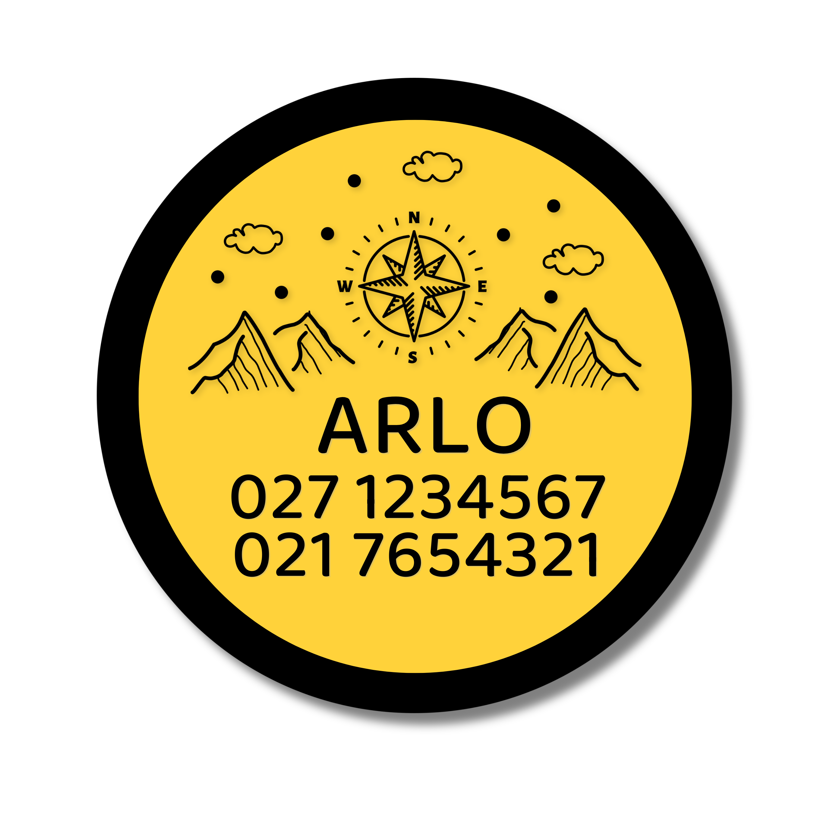 Slide-On Dog ID Tag - Arlo