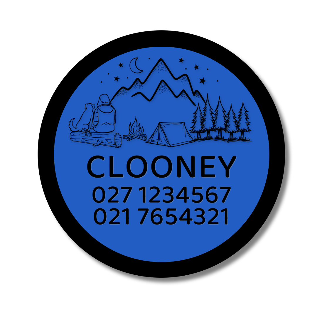 Slide-On Dog ID Tag - Clooney