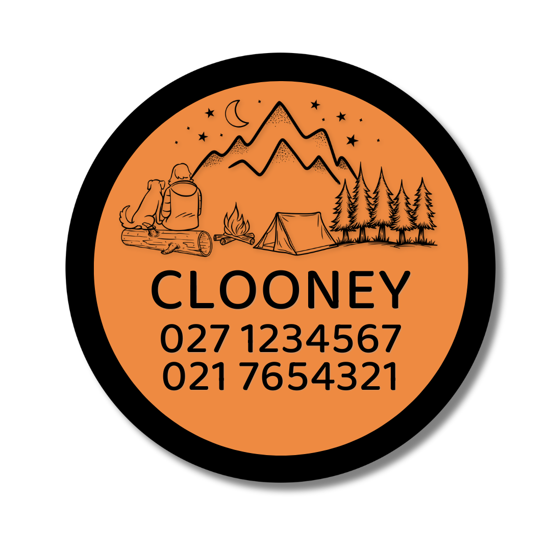 Slide-On Dog ID Tag - Clooney