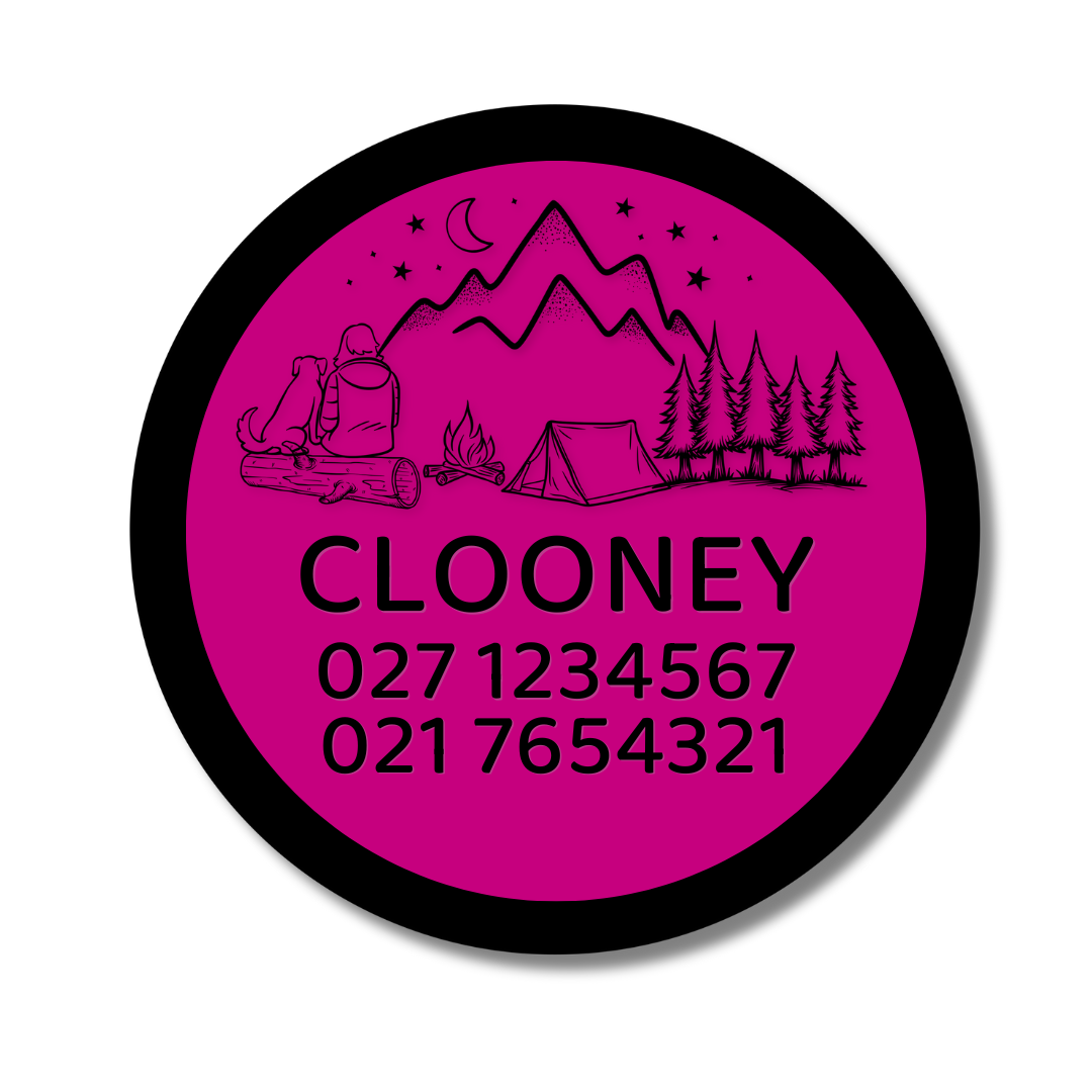 Slide-On Dog ID Tag - Clooney