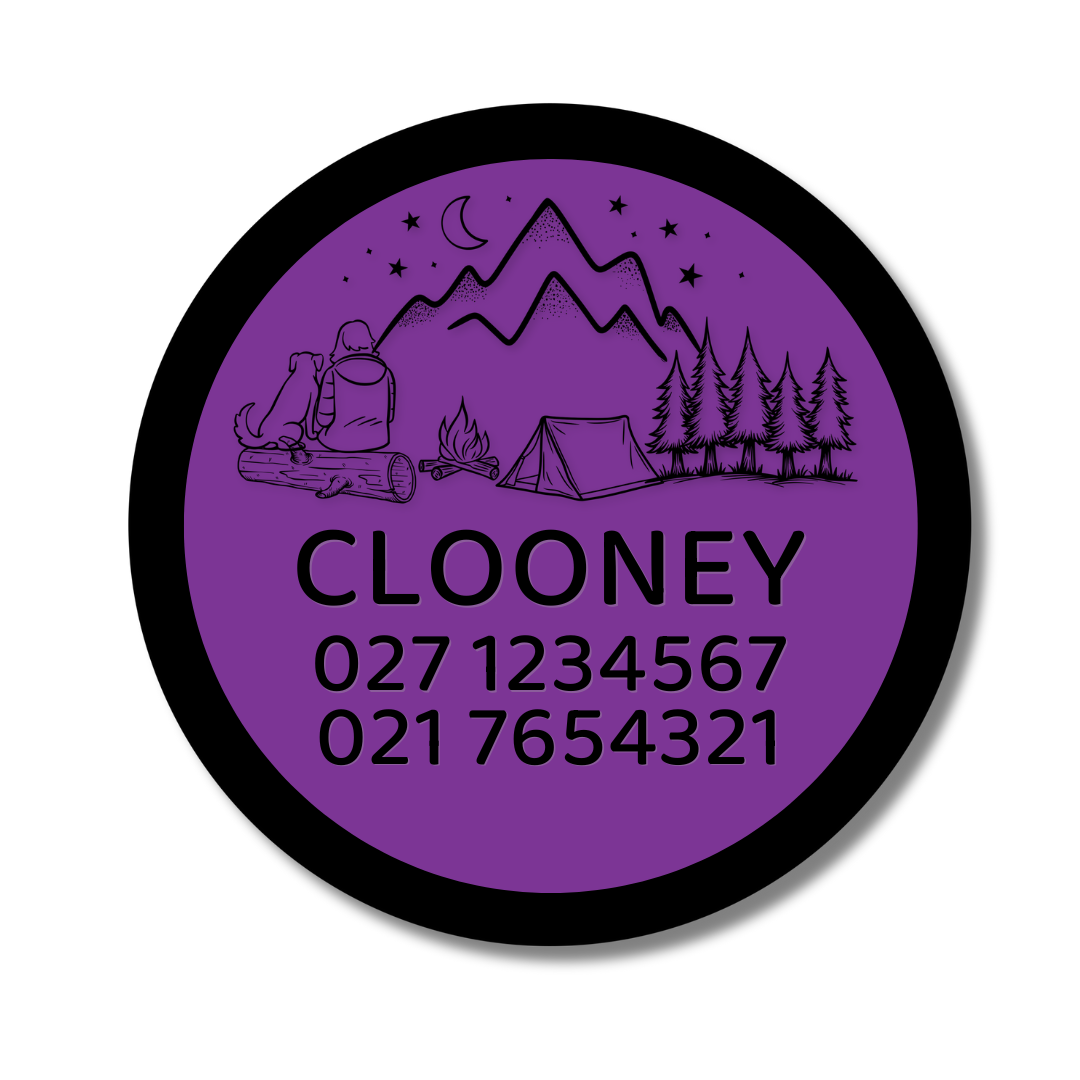 Slide-On Dog ID Tag - Clooney