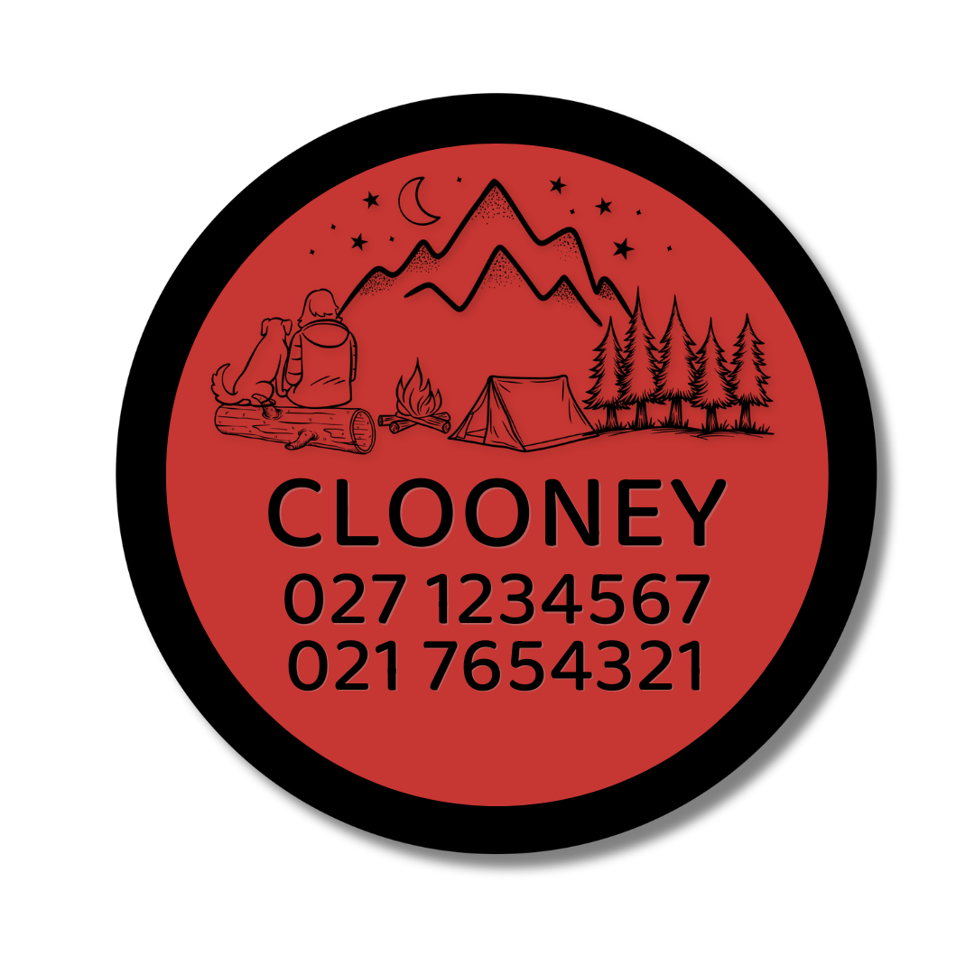Slide-On Dog ID Tag - Clooney