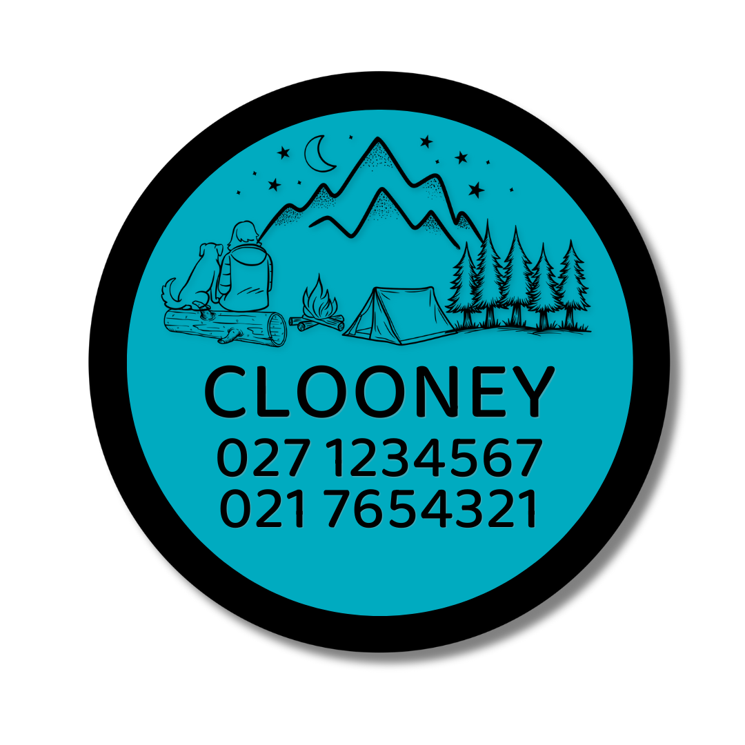 Slide-On Dog ID Tag - Clooney