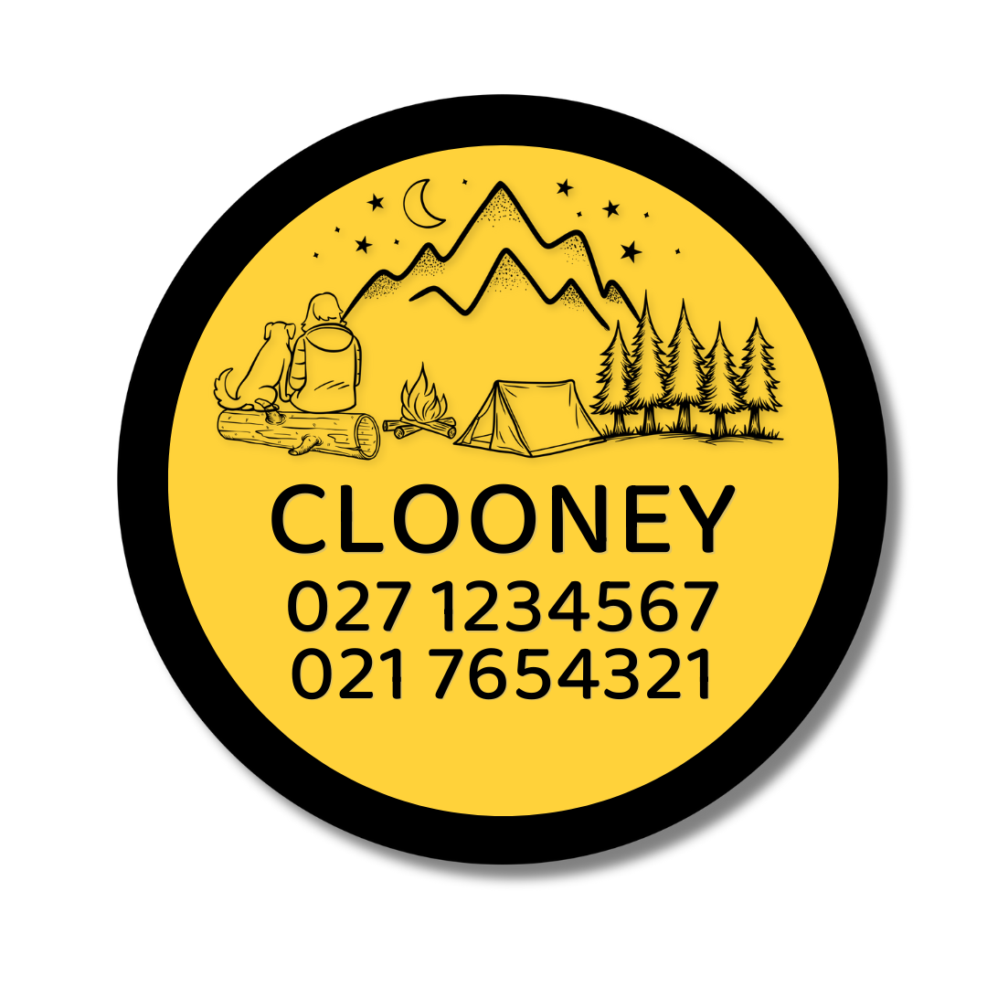 Slide-On Dog ID Tag - Clooney