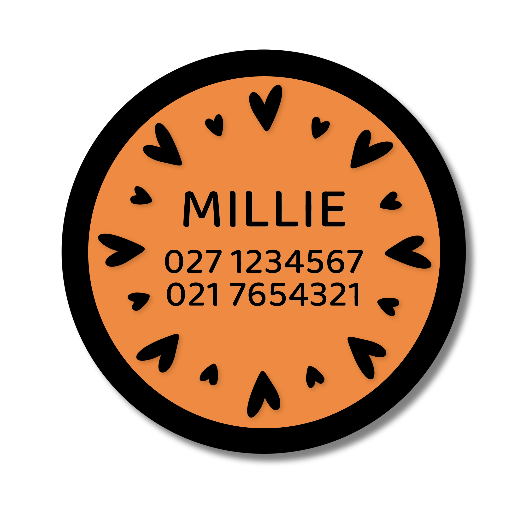 Slide-On Dog ID Tag - Millie