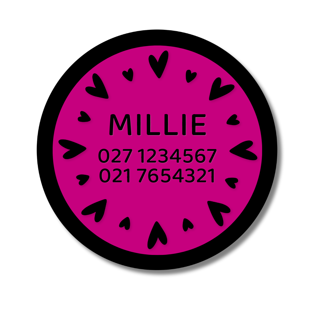 Slide-On Dog ID Tag - Millie