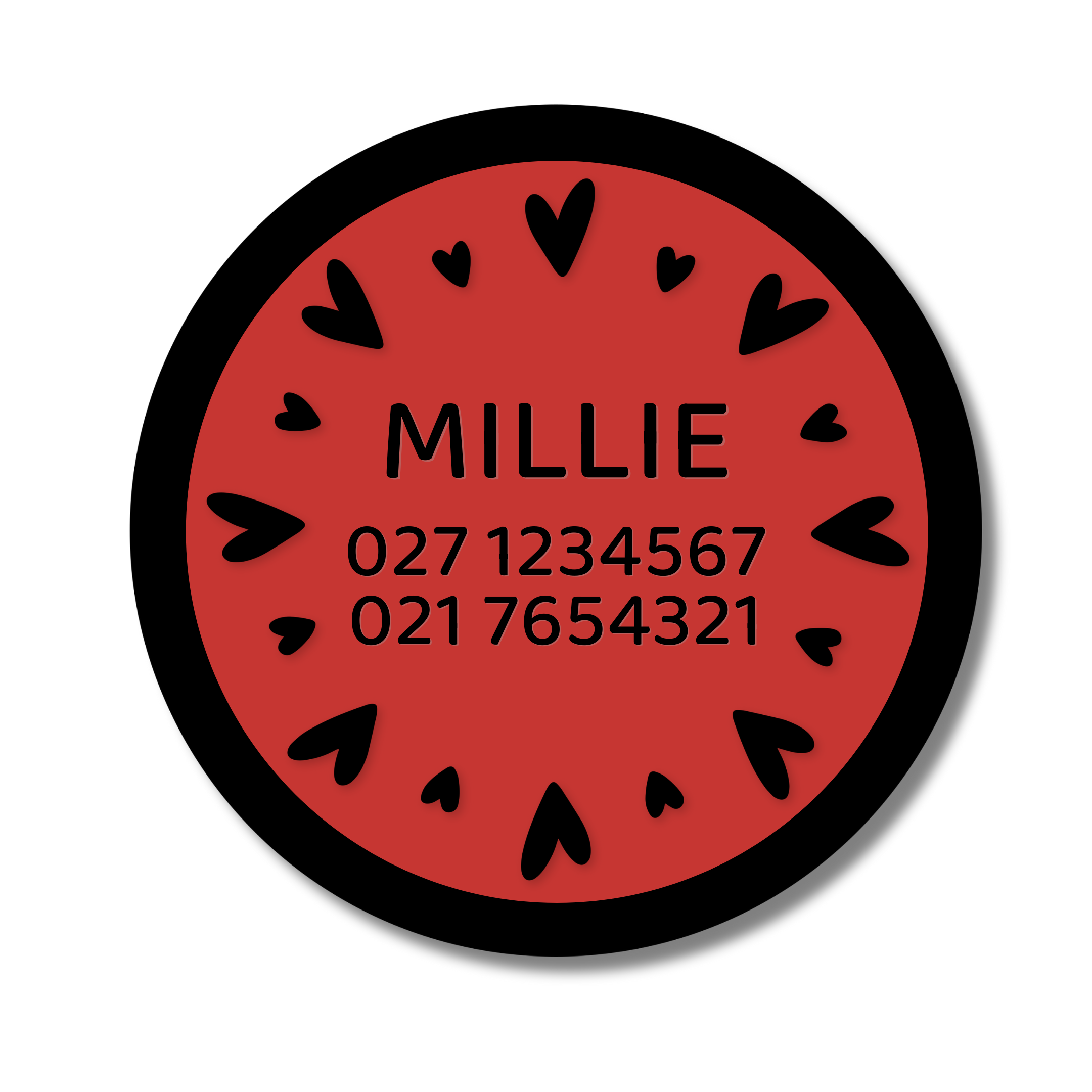Slide-On Dog ID Tag - Millie