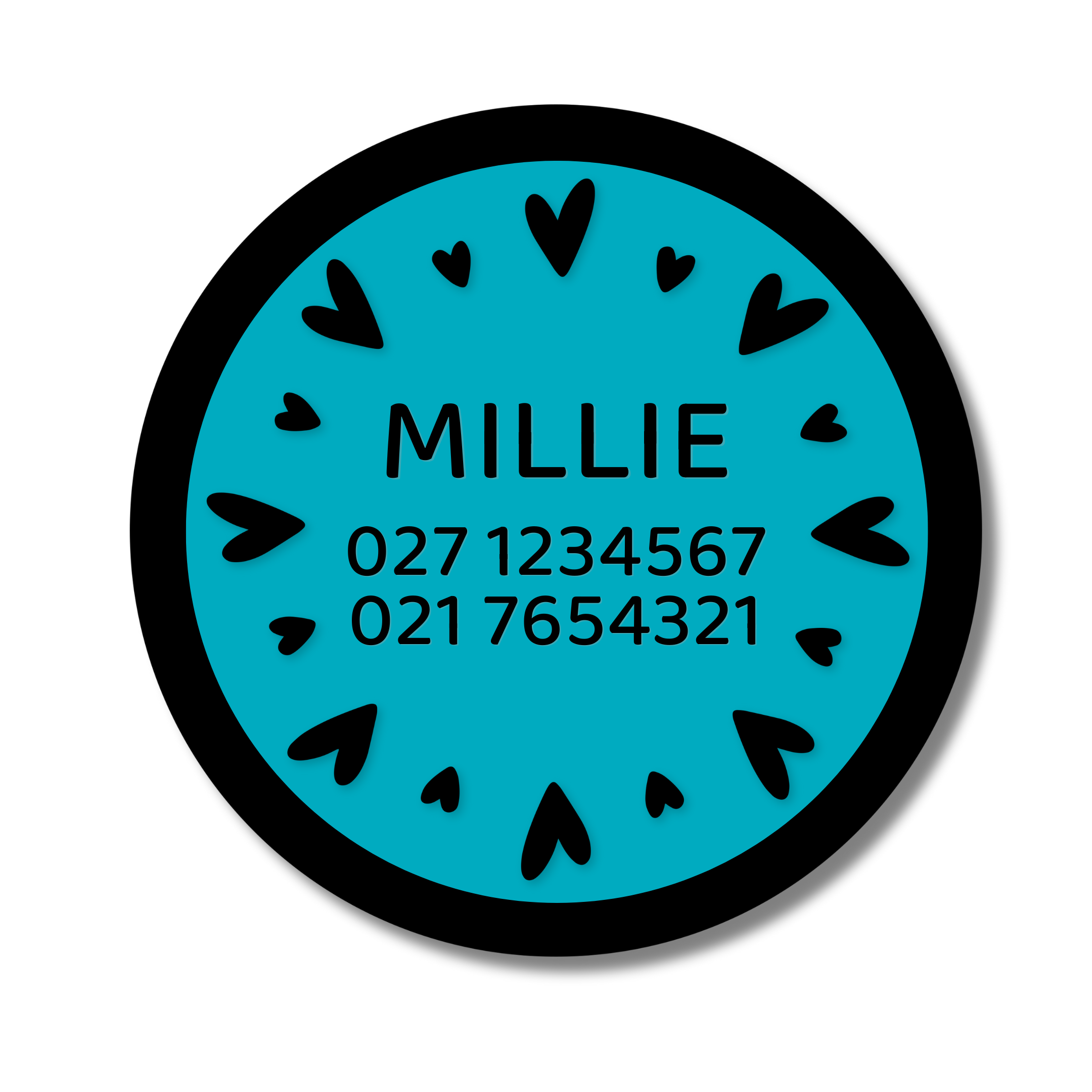 Slide-On Dog ID Tag - Millie