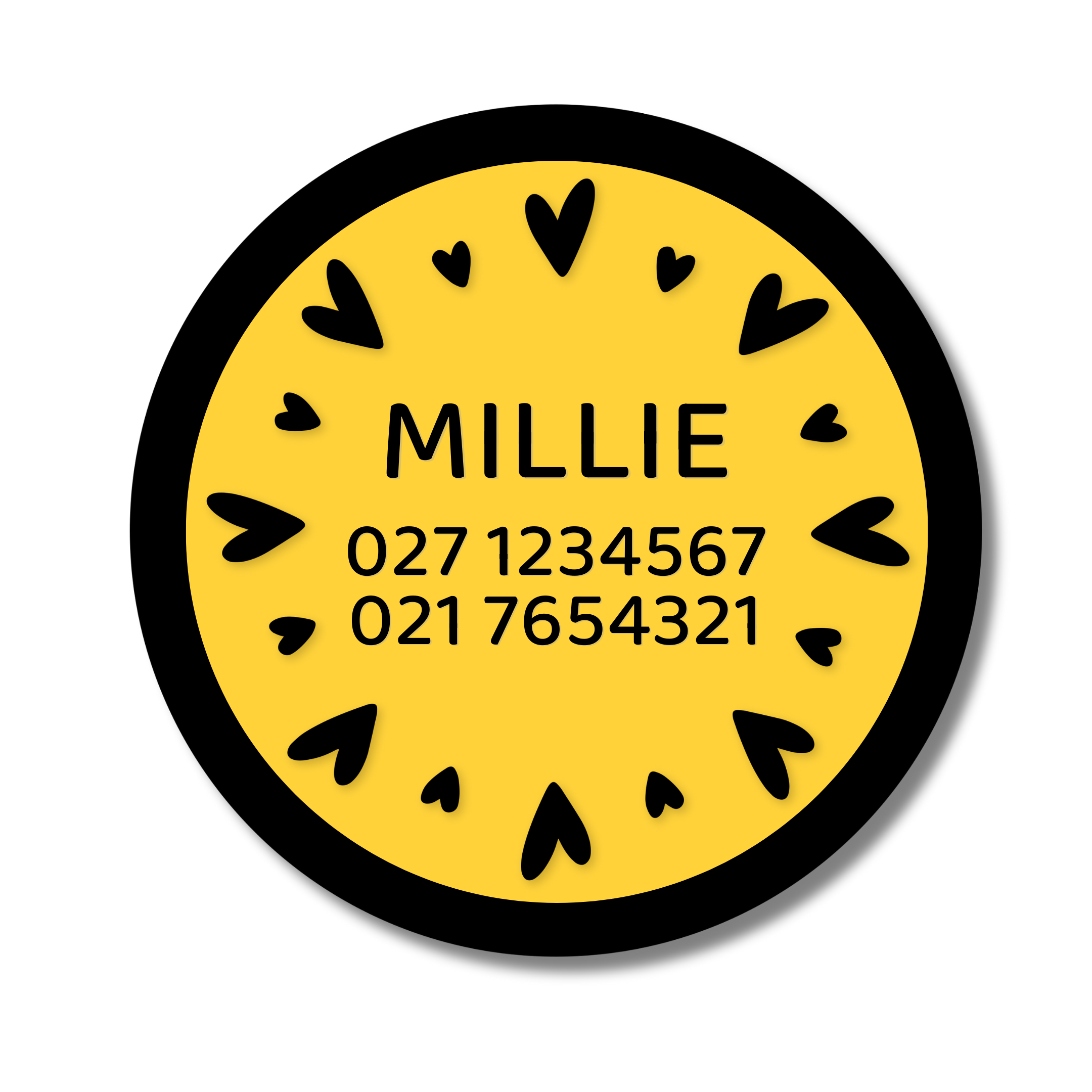 Slide-On Dog ID Tag - Millie