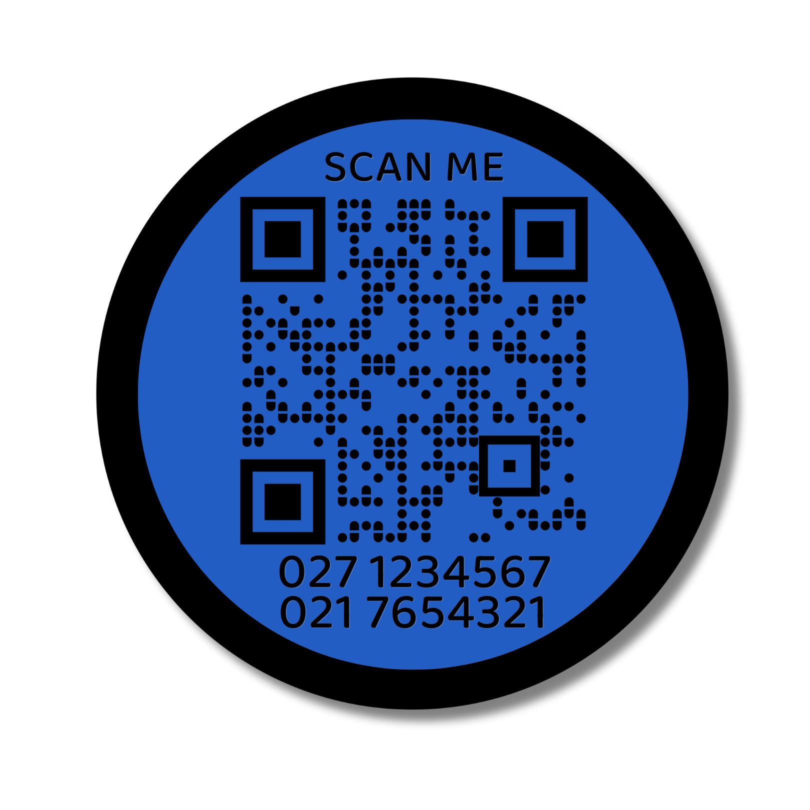 QR Code Slide-On Dog ID Tag