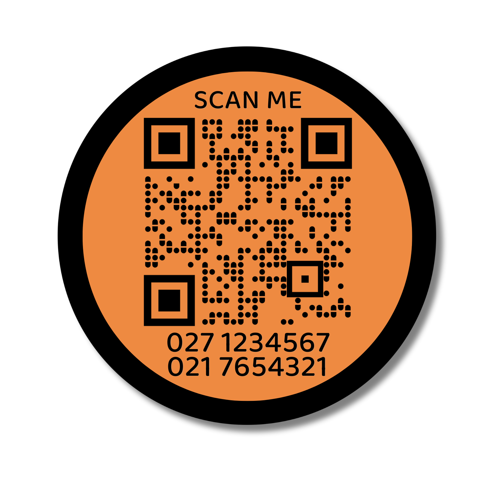 QR Code Slide-On Dog ID Tag
