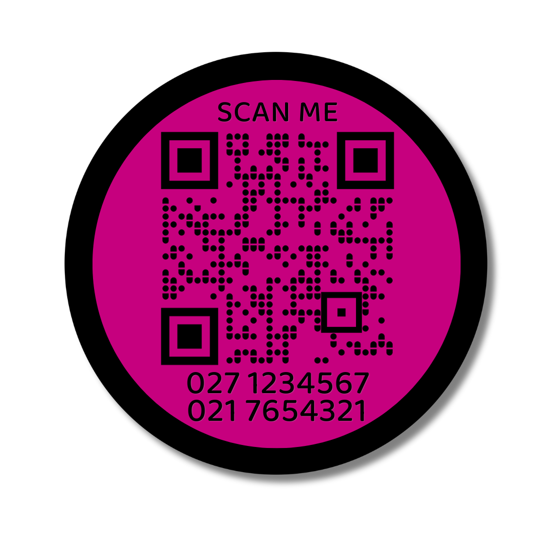 QR Code Slide-On Dog ID Tag