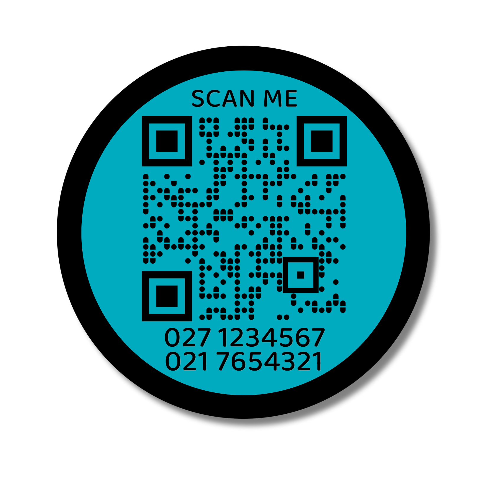 QR Code Slide-On Dog ID Tag