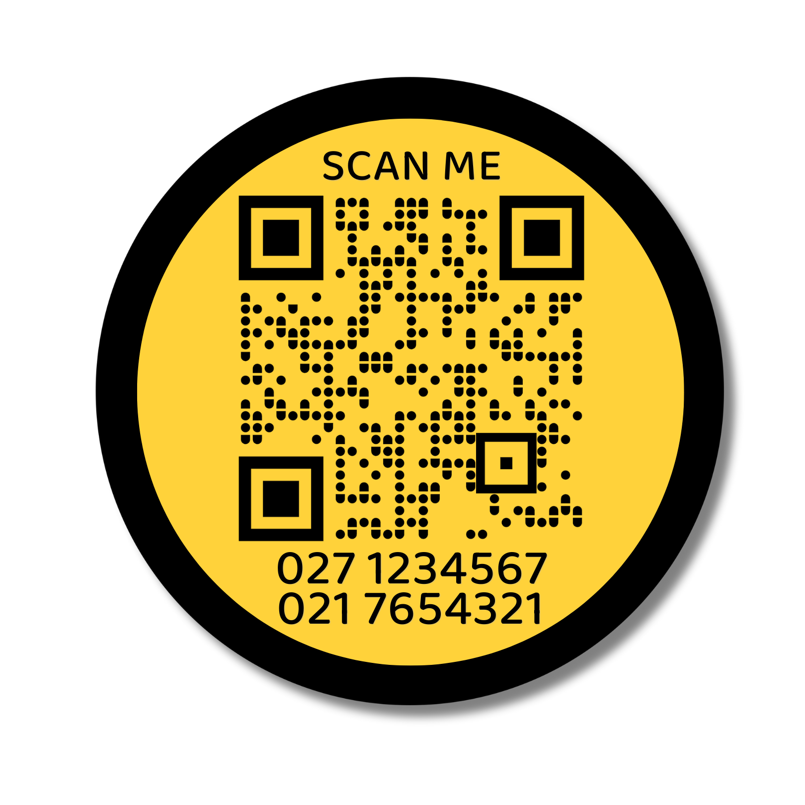 QR Code Slide-On Dog ID Tag