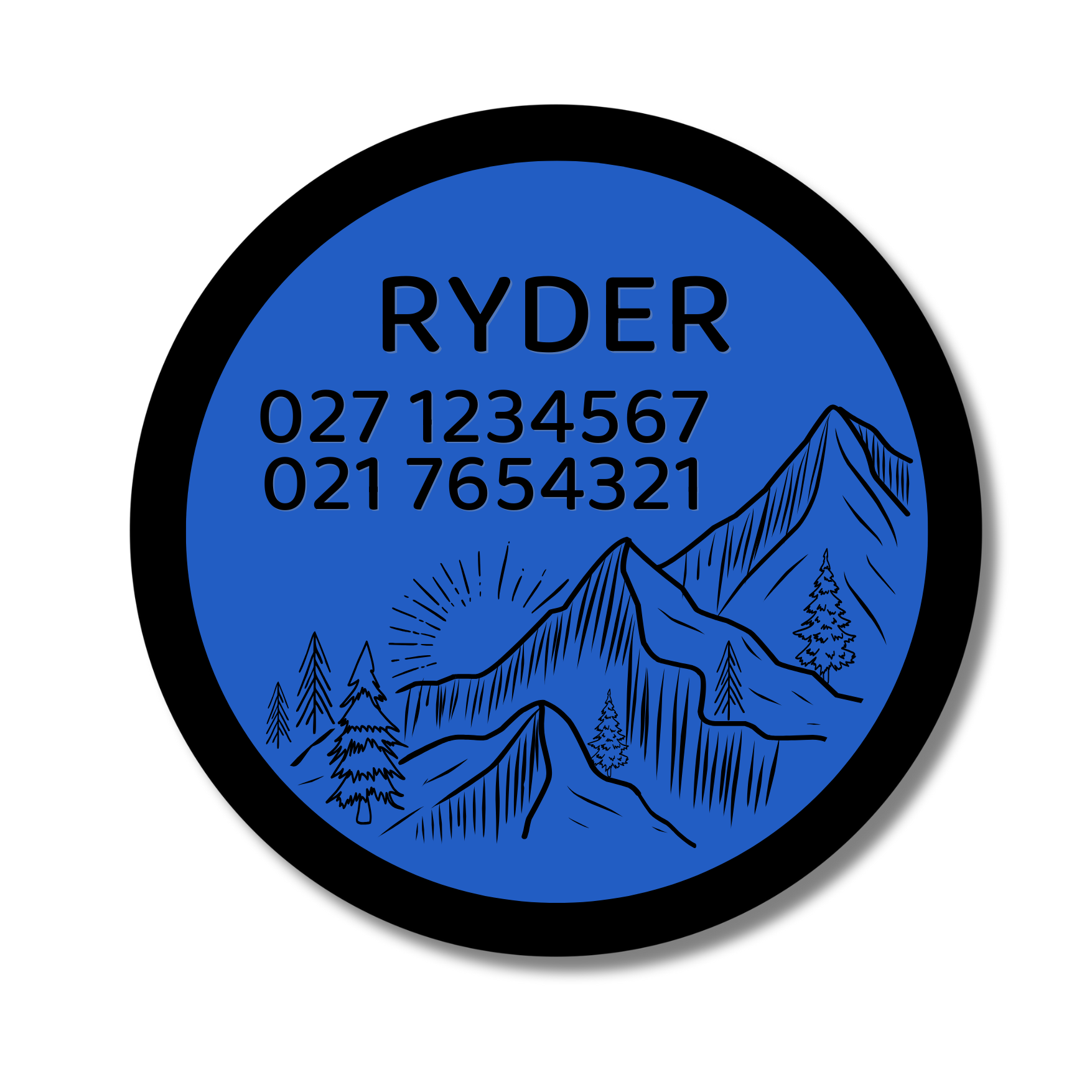 Slide-On Dog ID Tag - Ryder