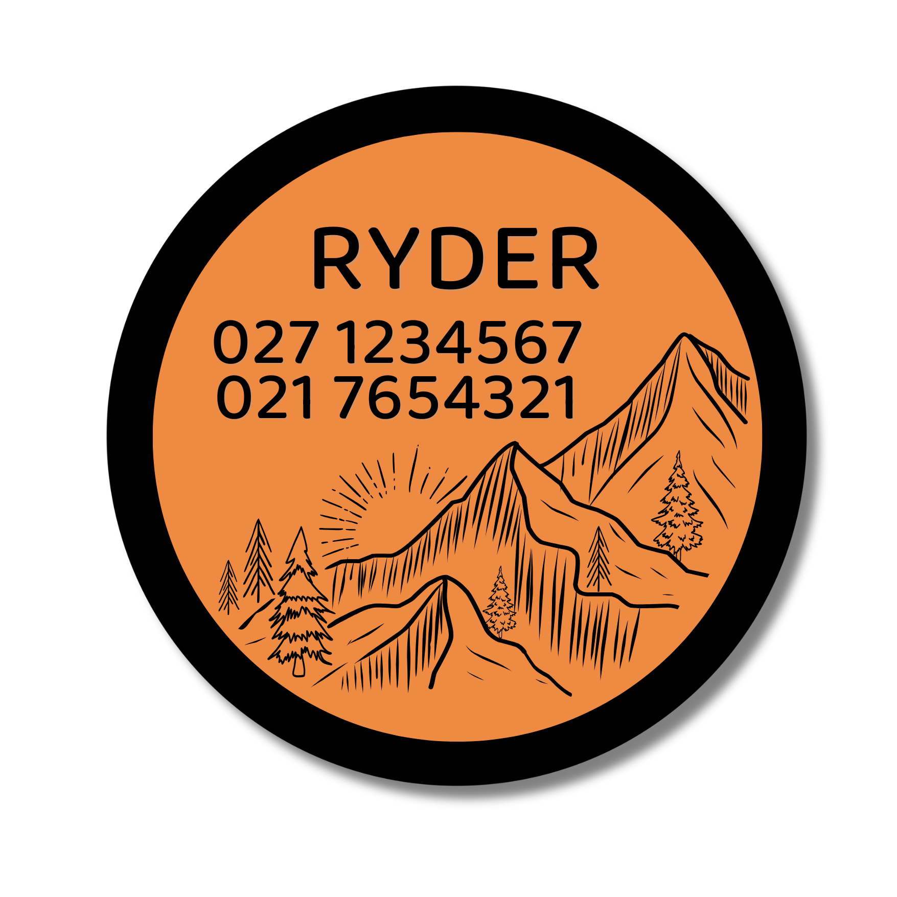 Slide-On Dog ID Tag - Ryder