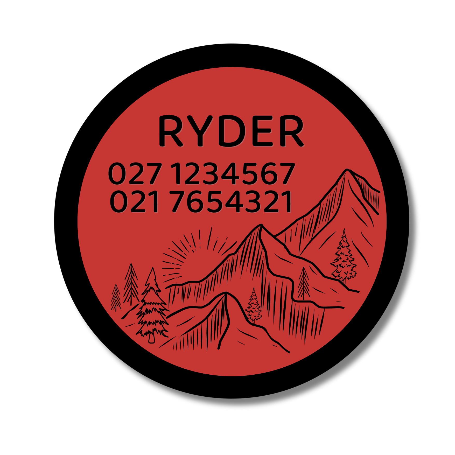 Slide-On Dog ID Tag - Ryder