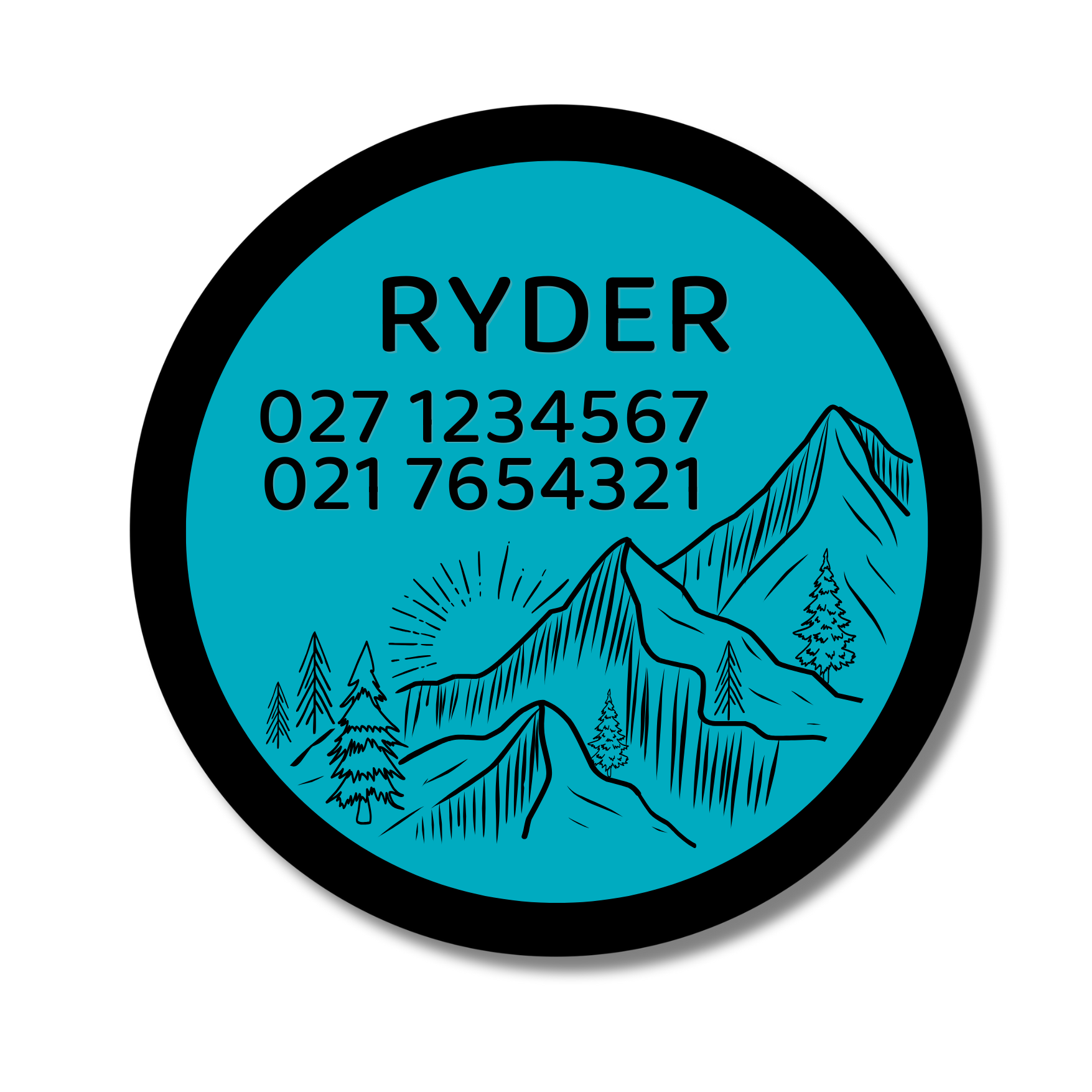 Slide-On Dog ID Tag - Ryder