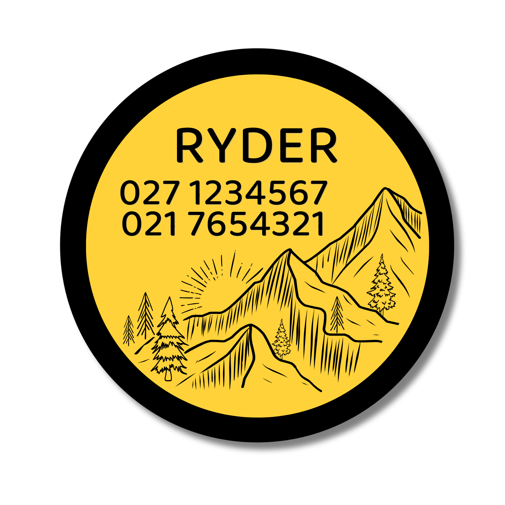 Slide-On Dog ID Tag - Ryder