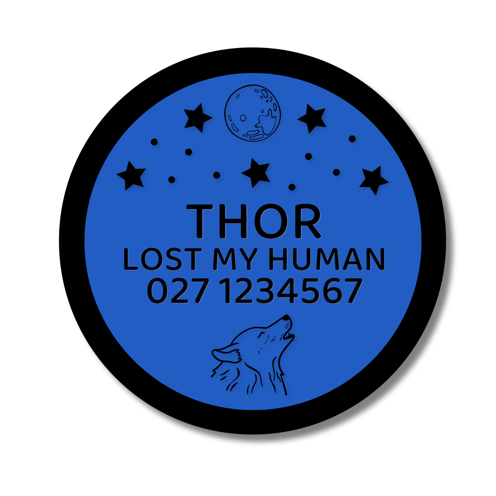 Slide-On Dog ID Tag - Thor