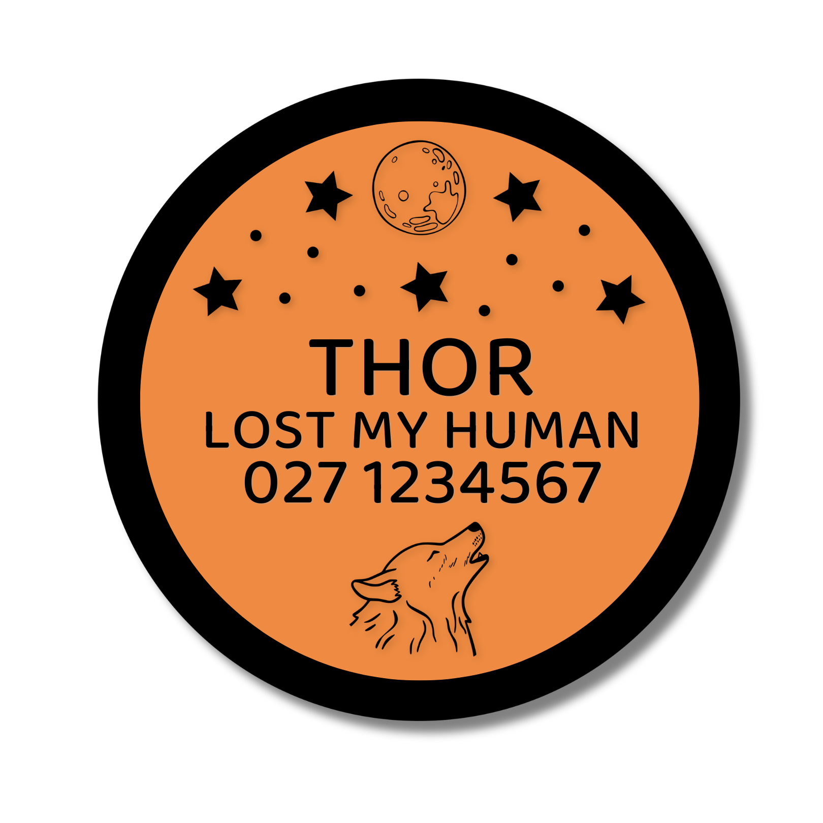 Slide-On Dog ID Tag - Thor