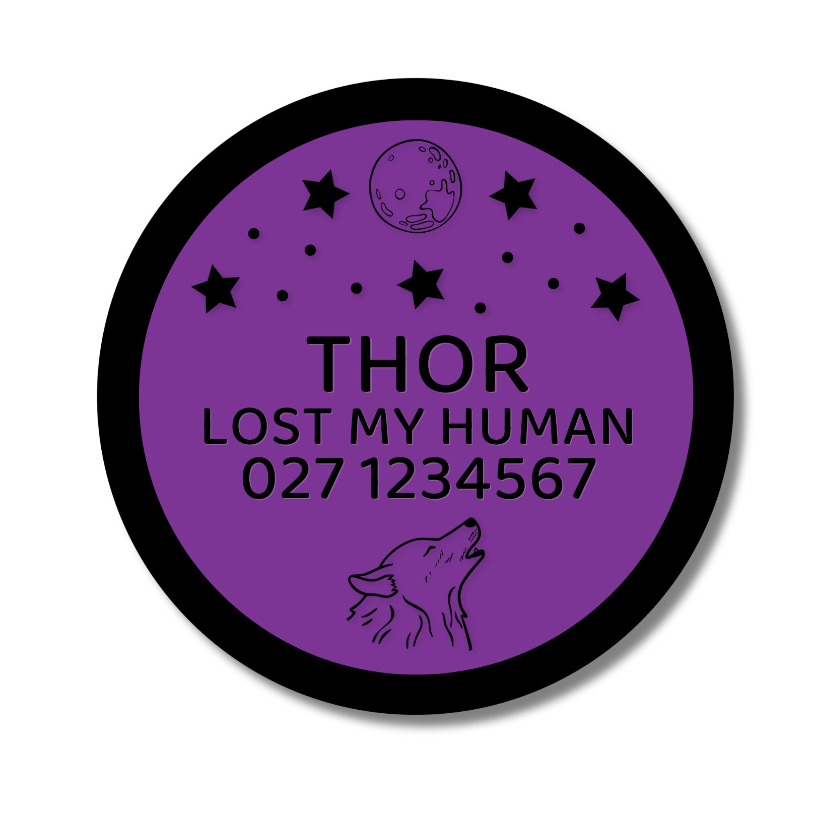 Slide-On Dog ID Tag - Thor
