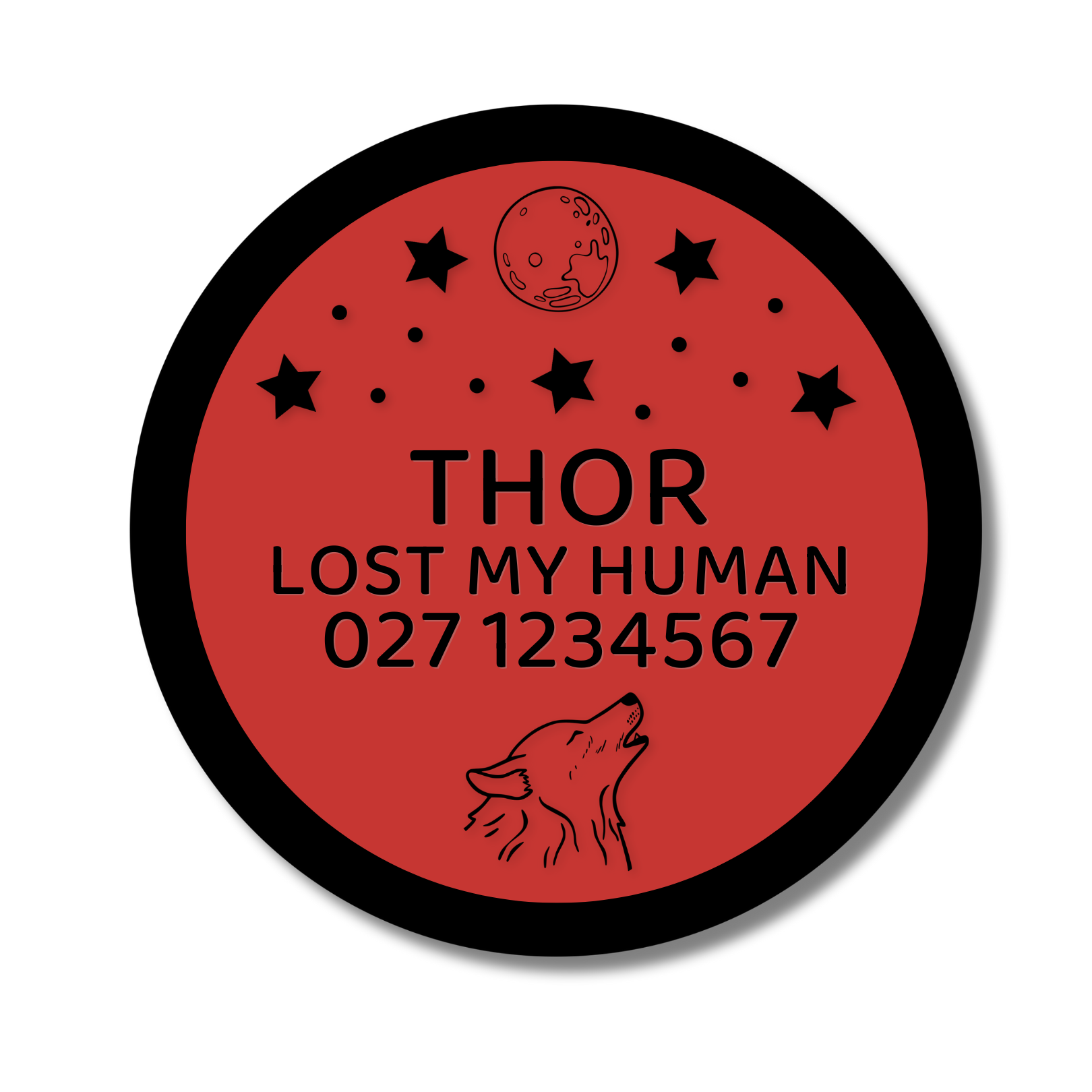 Slide-On Dog ID Tag - Thor