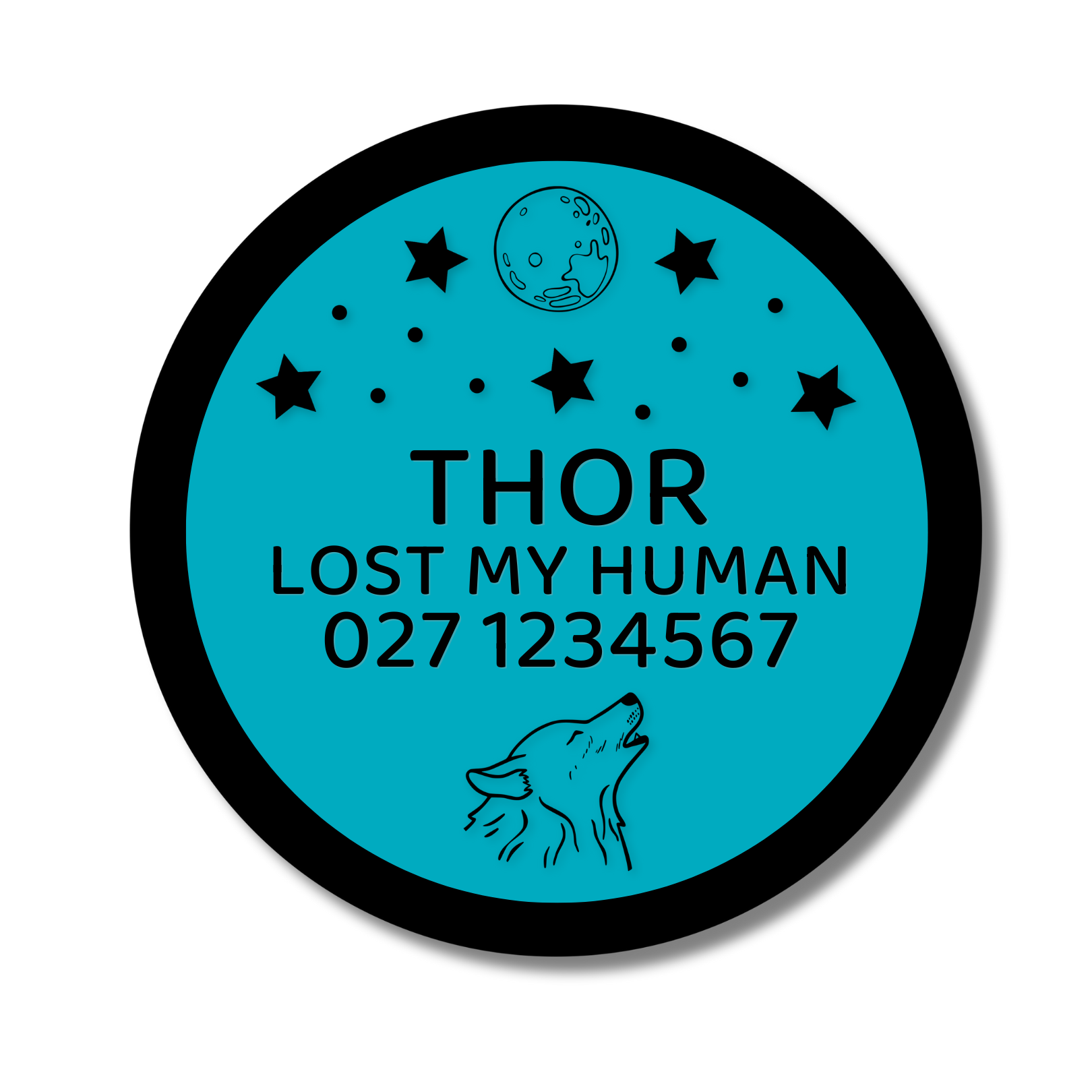 Slide-On Dog ID Tag - Thor