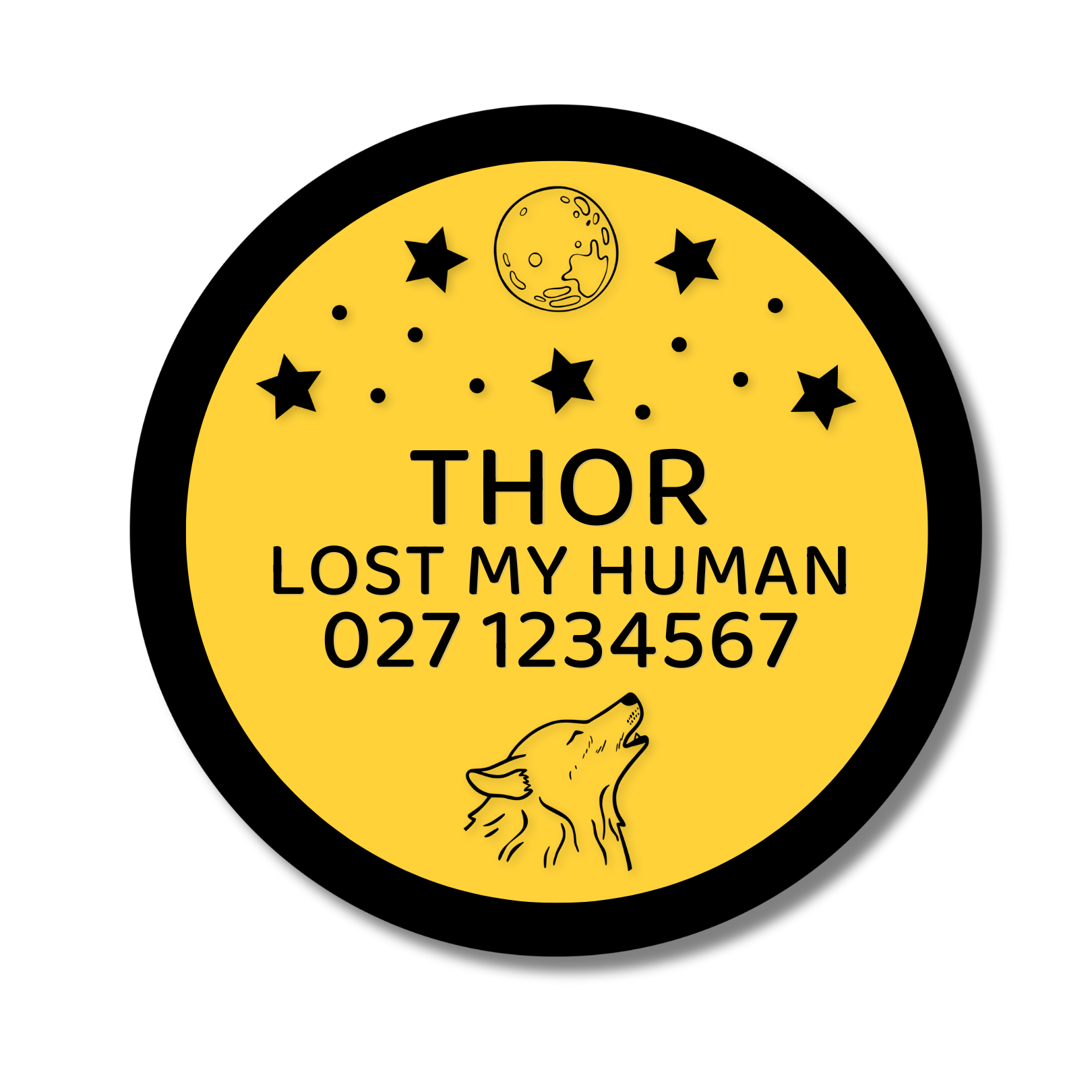 Slide-On Dog ID Tag - Thor