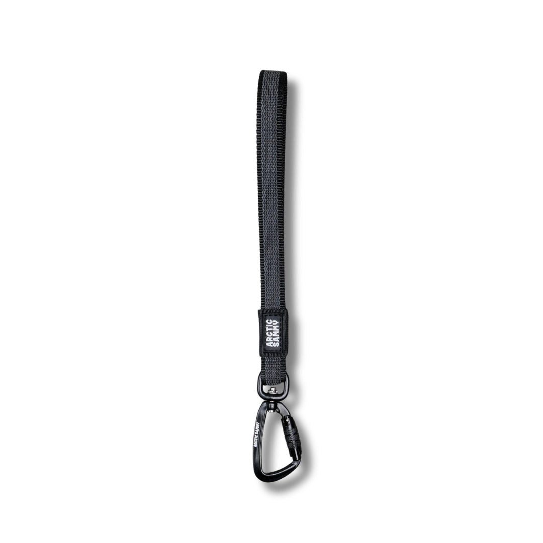 Black Train and Recall Long Line Dog Leash - Handle