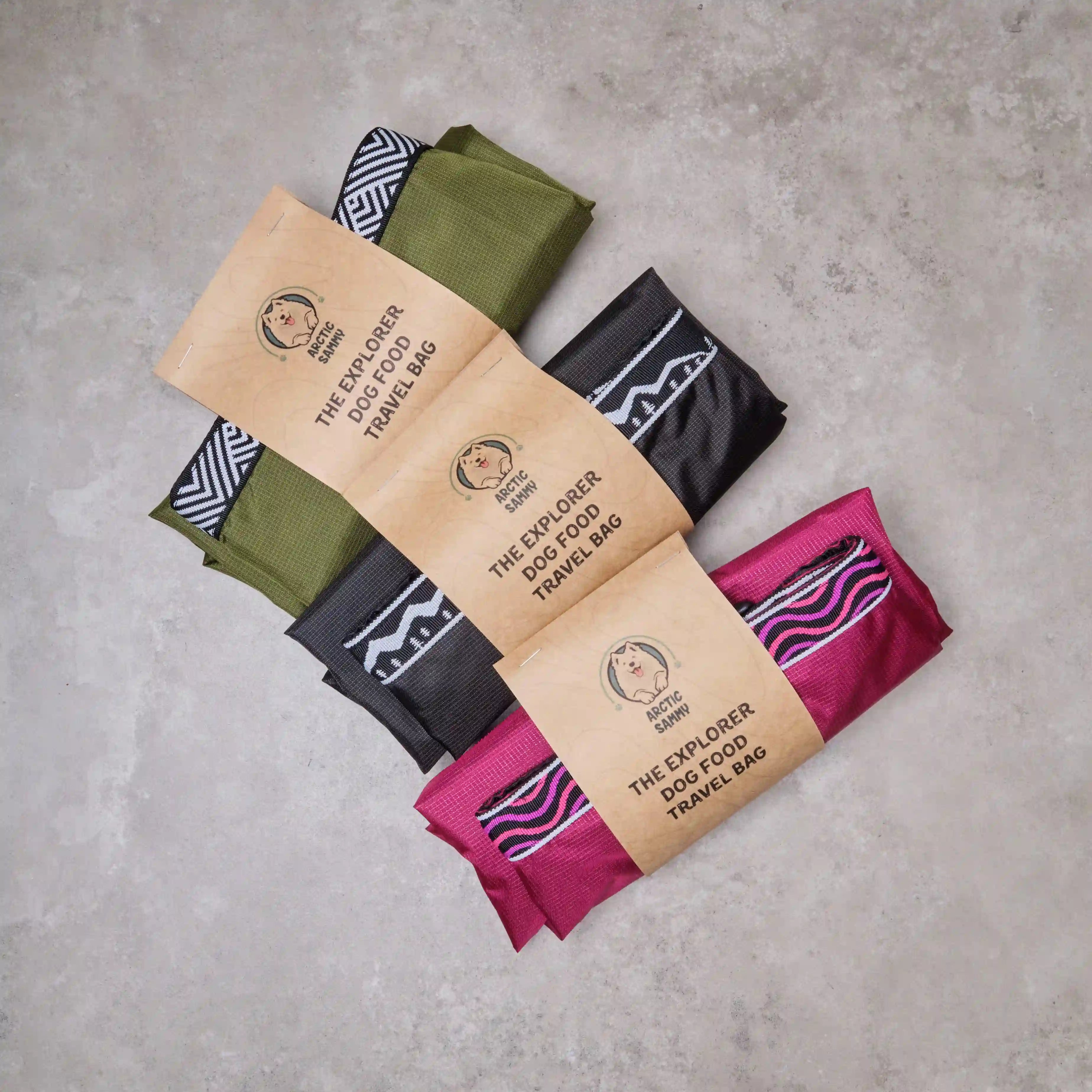 Olive Explorer Dog Food Travel Bag