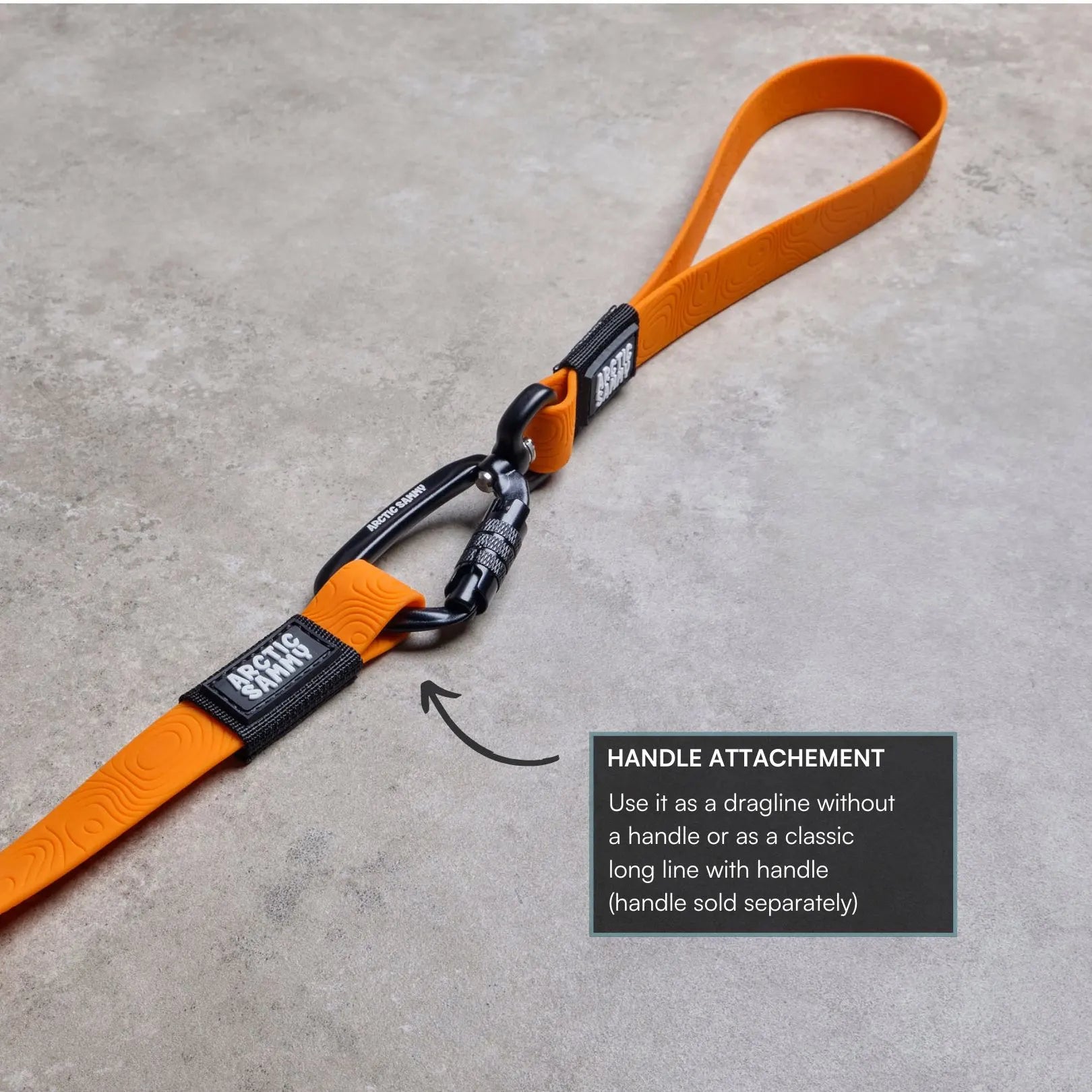 Orange Terraflow Long Line Dog Leash