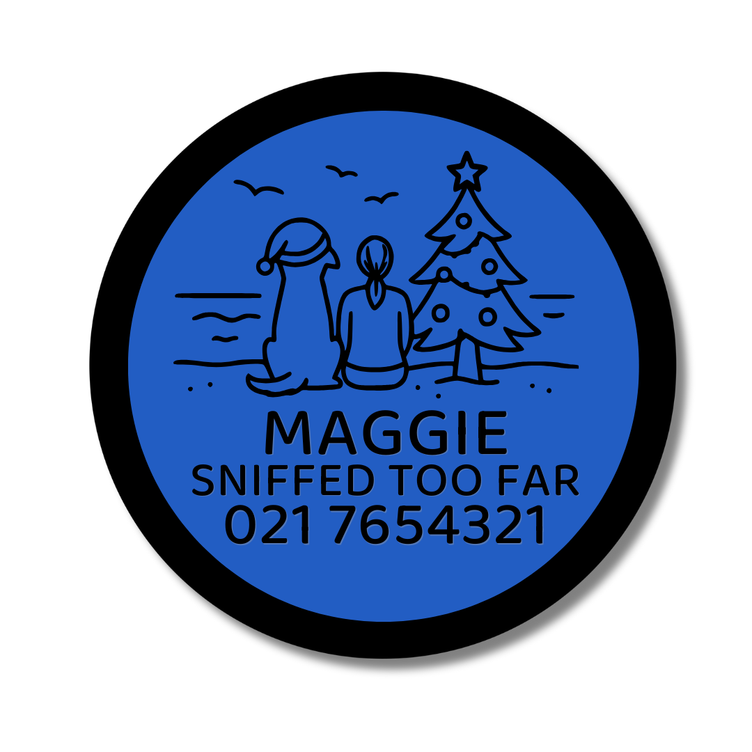 Slide-On Dog ID Tag - Beach Hangout