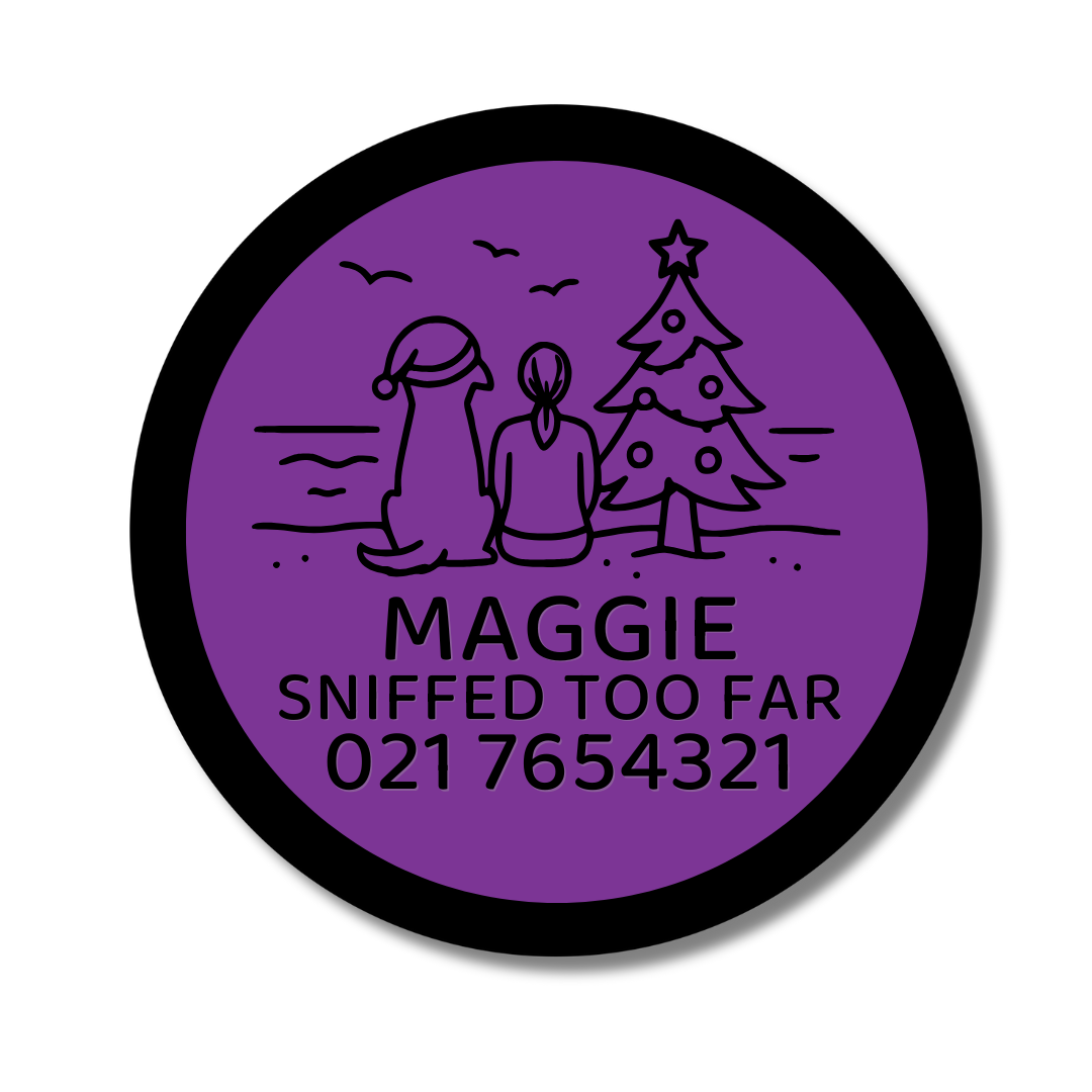 Slide-On Dog ID Tag - Beach Hangout