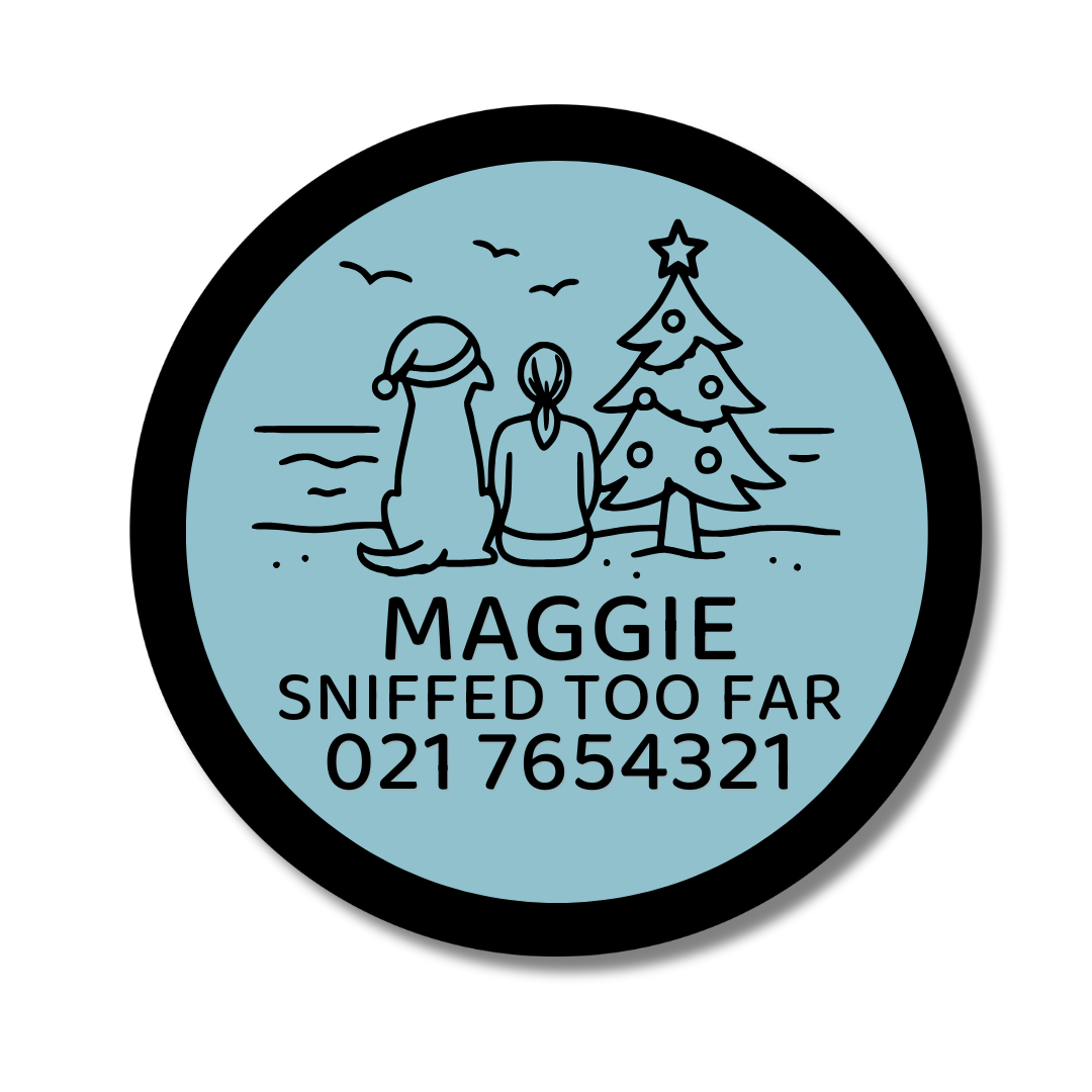 Slide-On Dog ID Tag - Beach Hangout