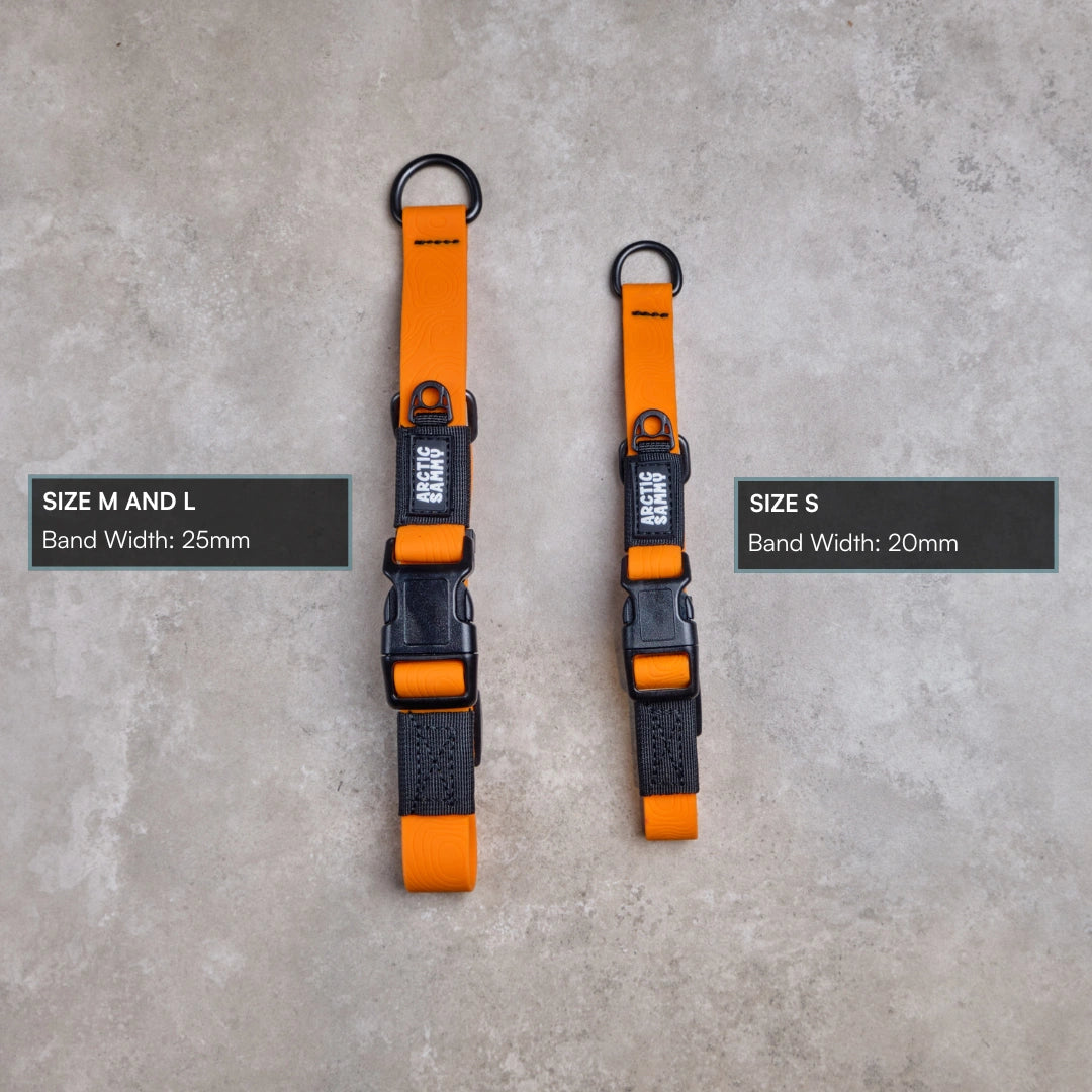 Orange Terraflow Waterproof Martingale Dog Collar