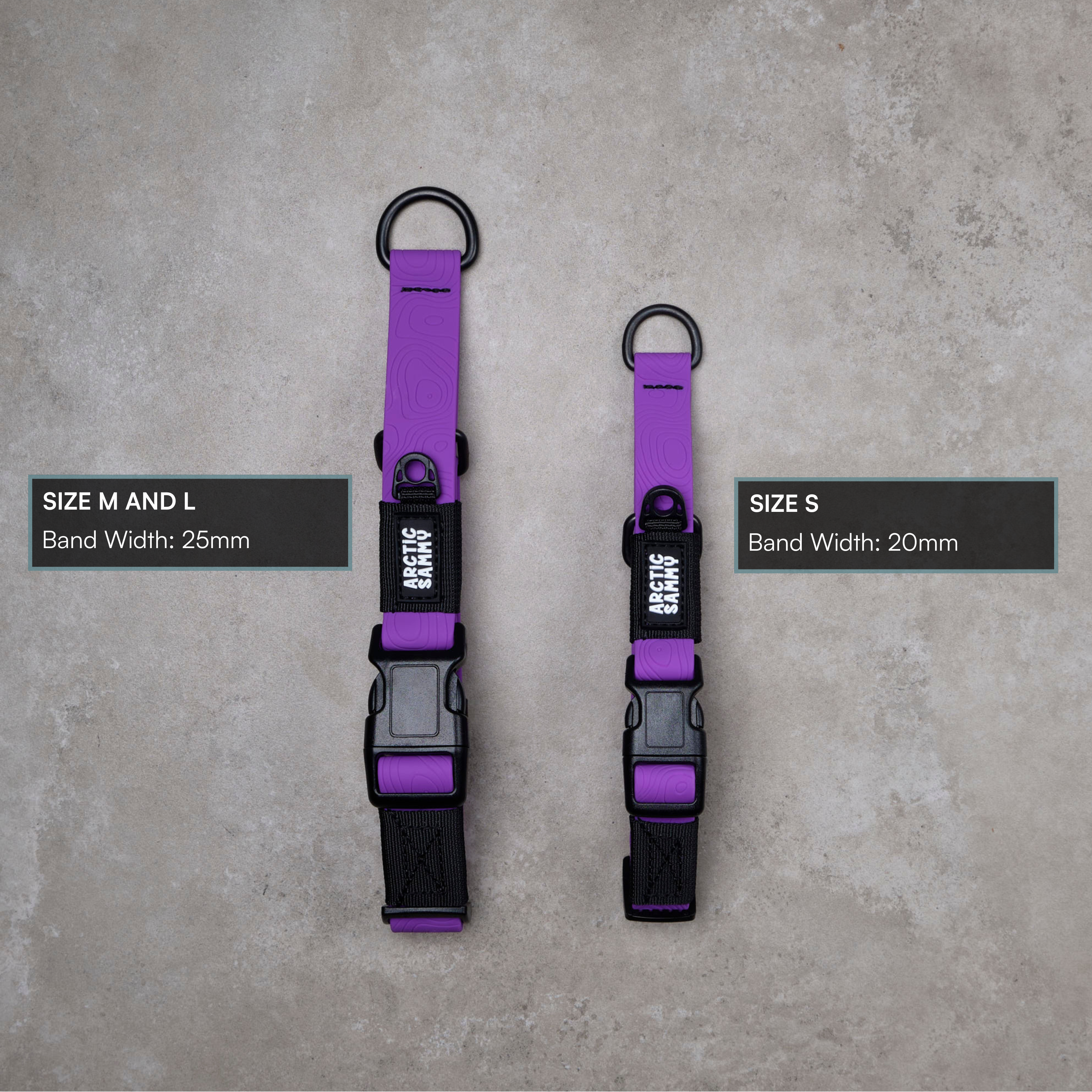 Purple Terraflow Waterproof Martingale Dog Collar