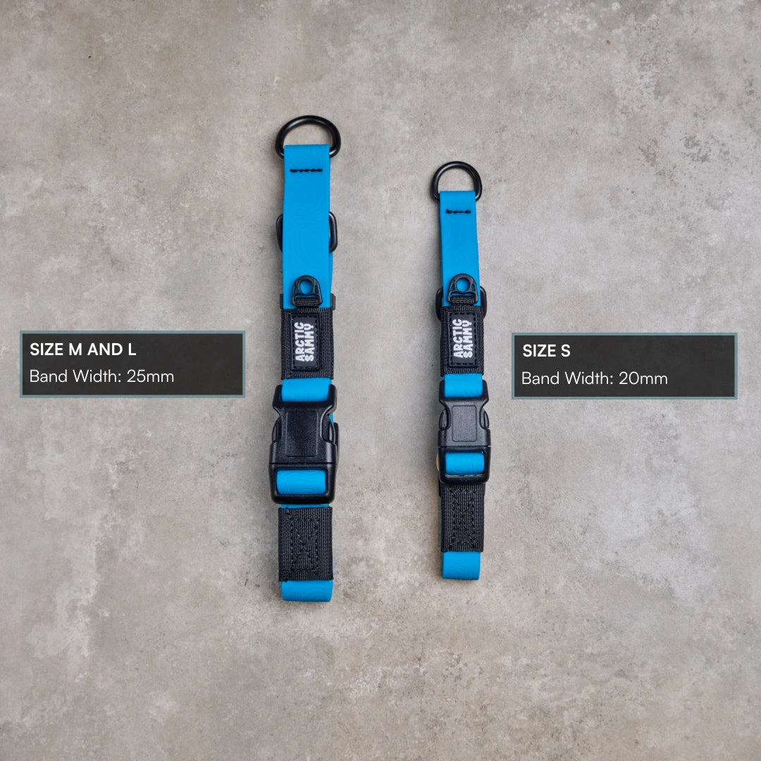 Teal Terraflow Waterproof Martingale Dog Collar