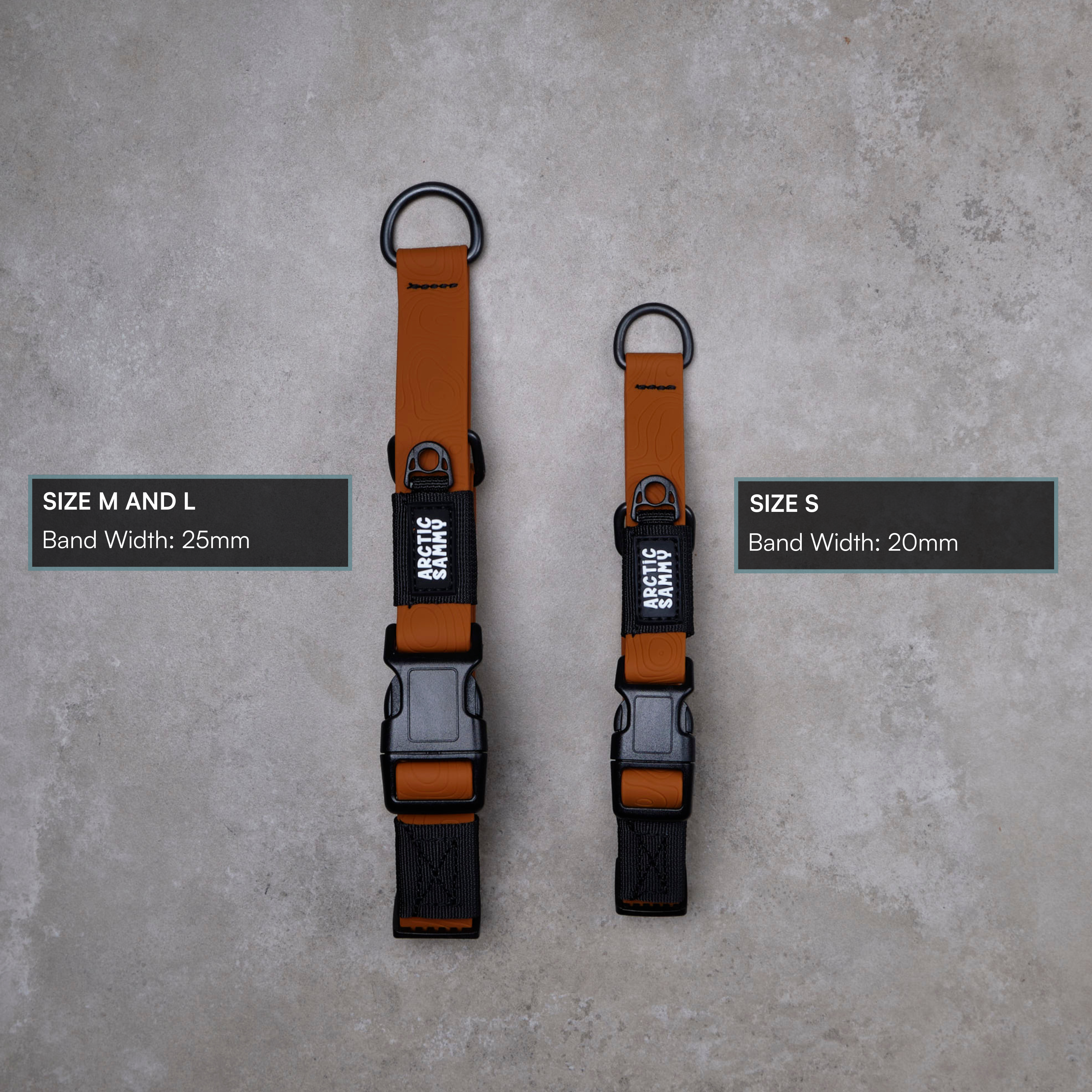 Toffee Brown Terraflow Waterproof Martingale Dog Collar