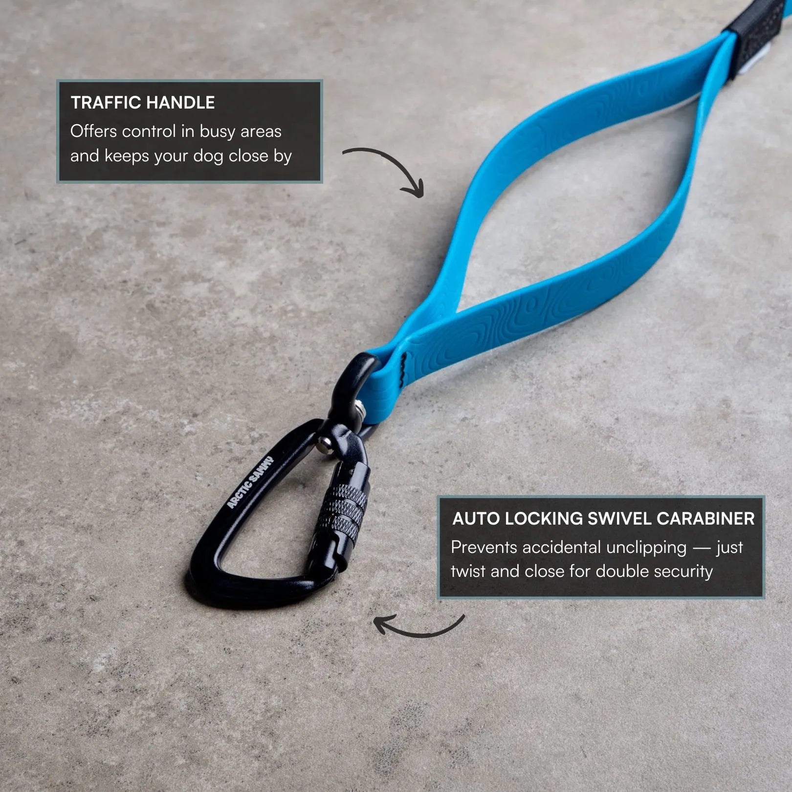 Teal Terraflow Long Line Dog Leash