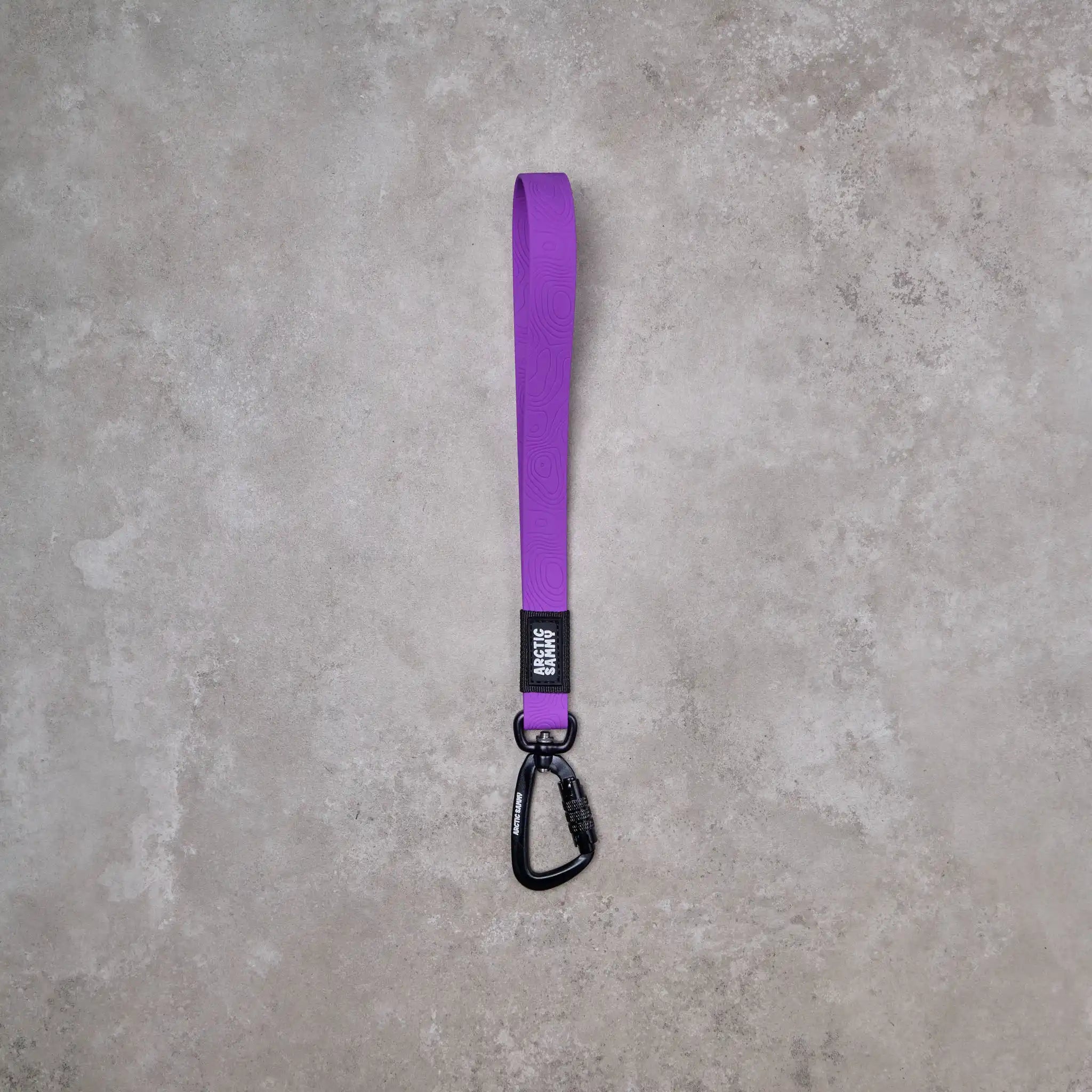 Purple Terraflow Long Line Dog Leash - Handle