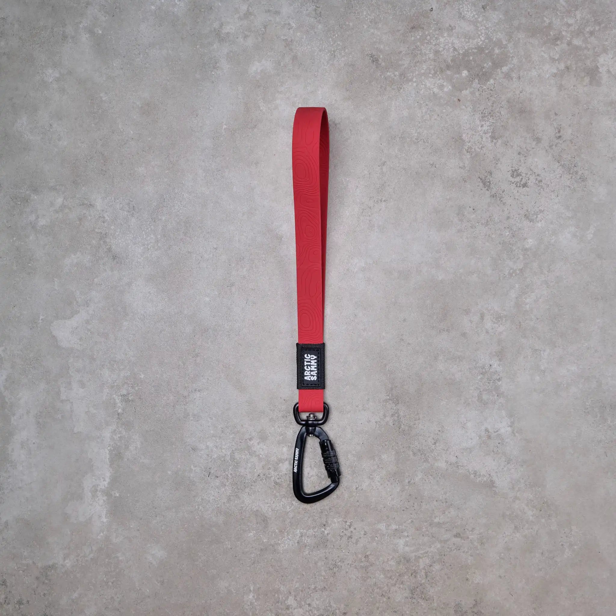 Ruby Red Terraflow Long Line Dog Leash - Handle