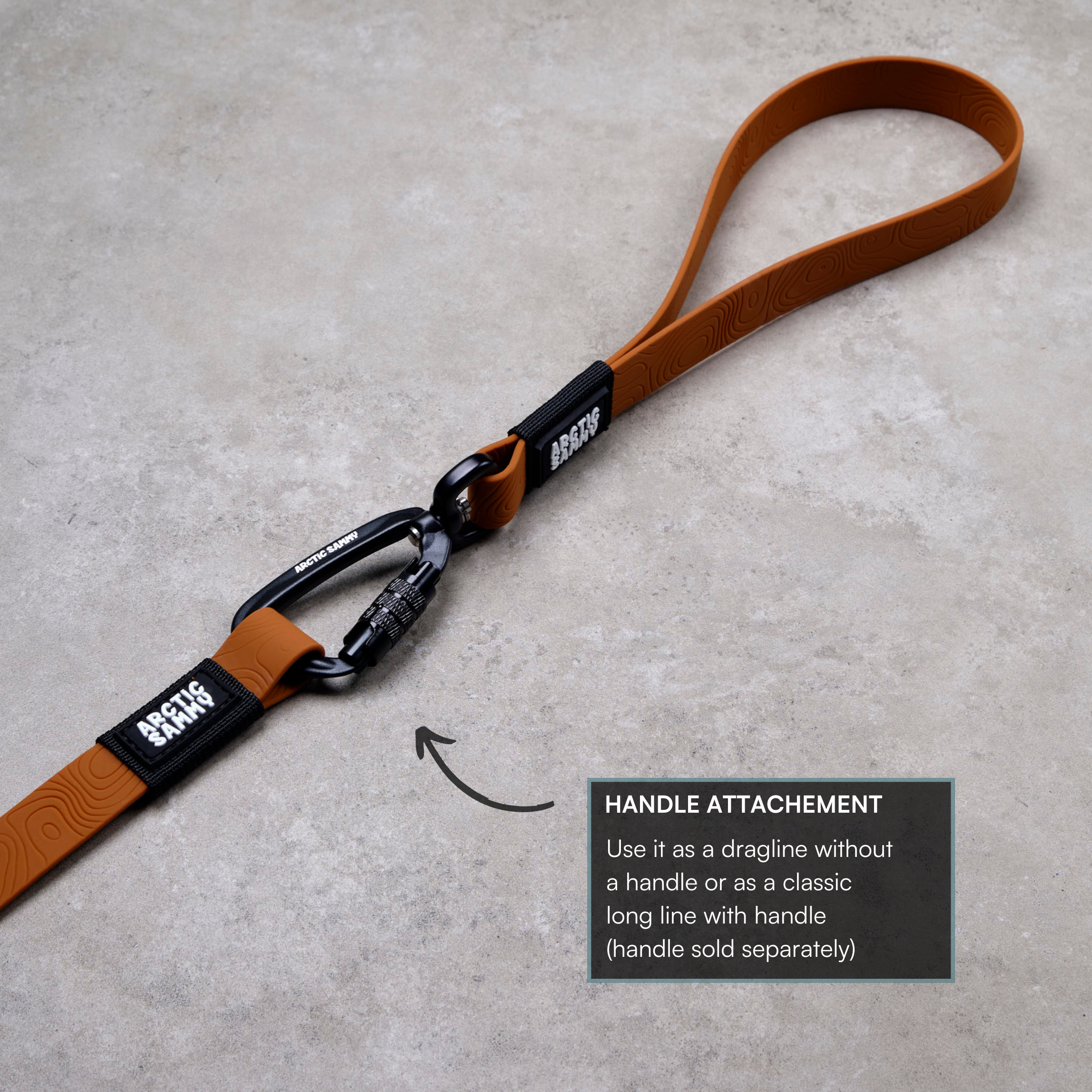 Toffee Brown Terraflow Long Line Dog Leash