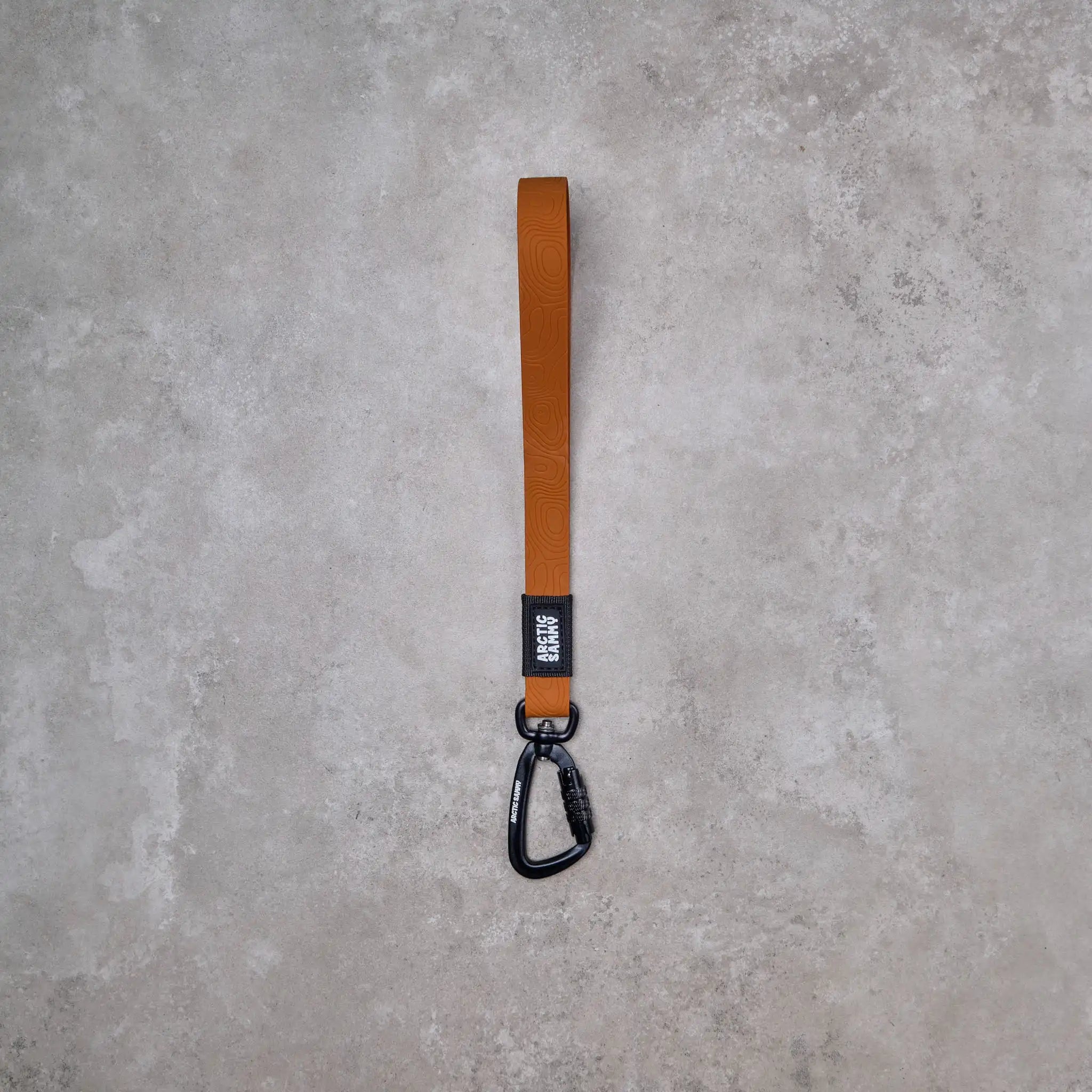 Toffee Brown Terraflow Long Line Dog Leash - Handle