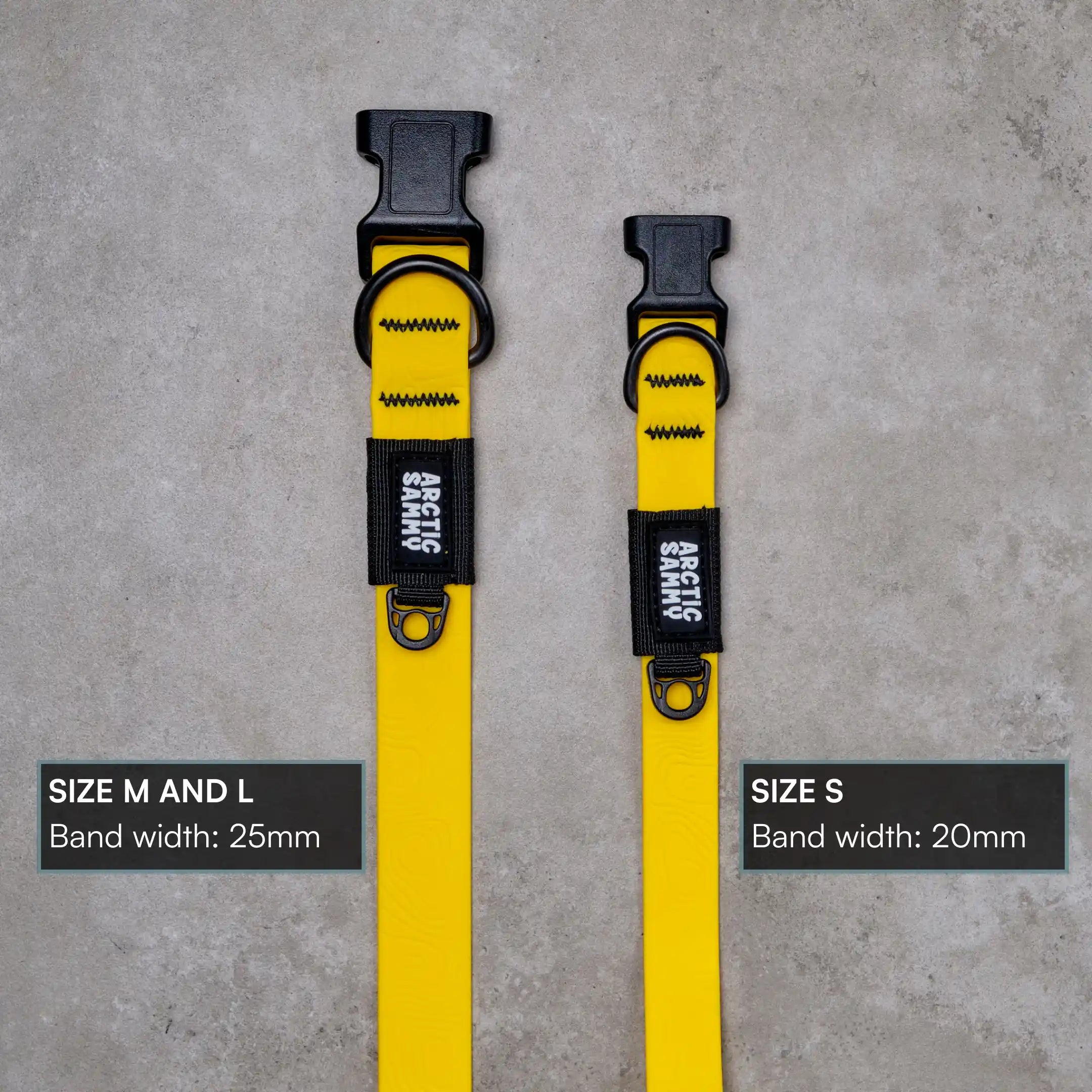 Mustard Yellow Terraflow Waterproof Dog Collar