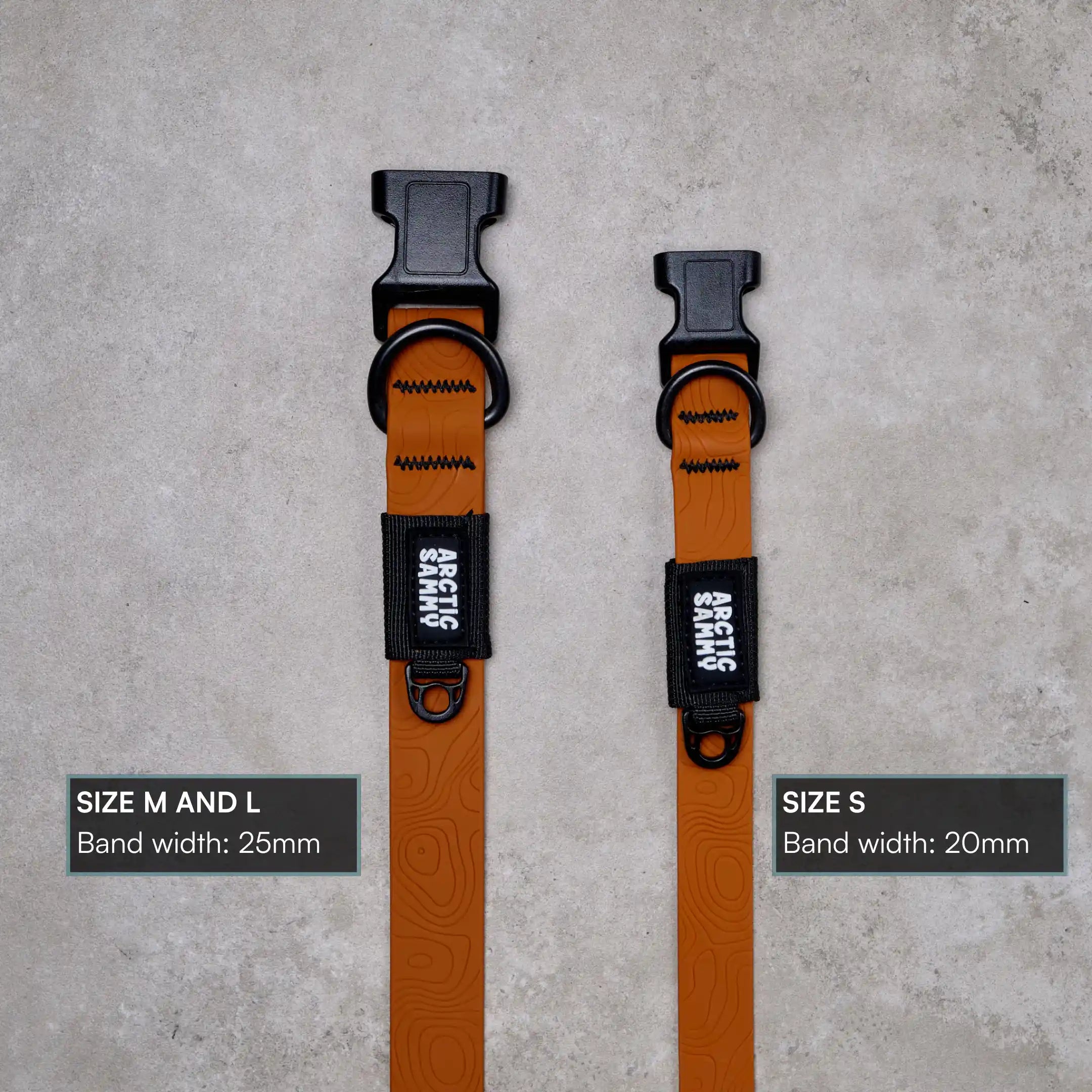 Toffee Brown Terraflow Waterproof Dog Collar