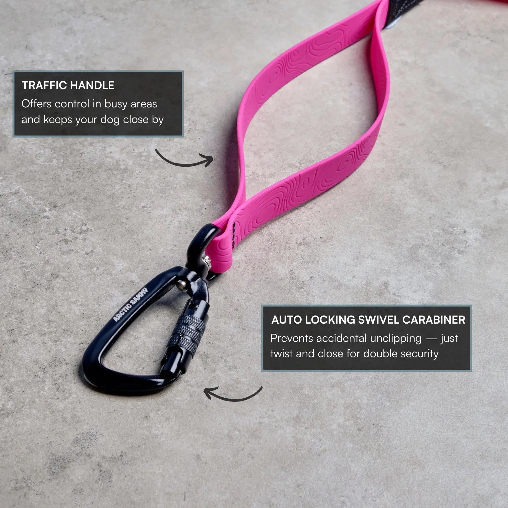 Pink Terraflow Long Line Dog Leash